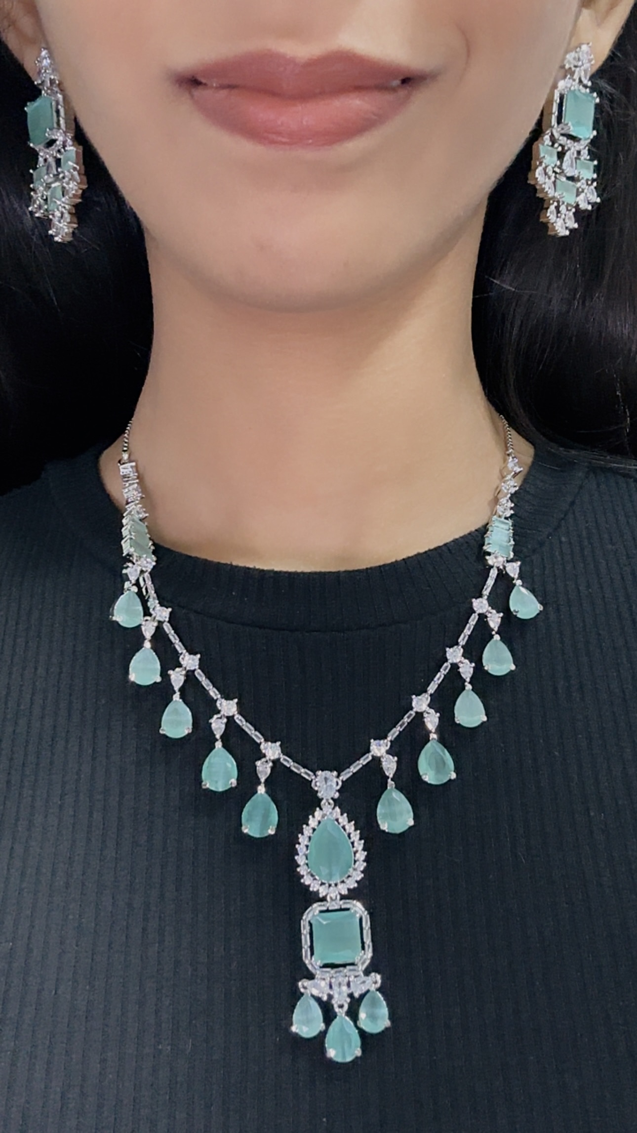 Cz Necklace 04840 - 13