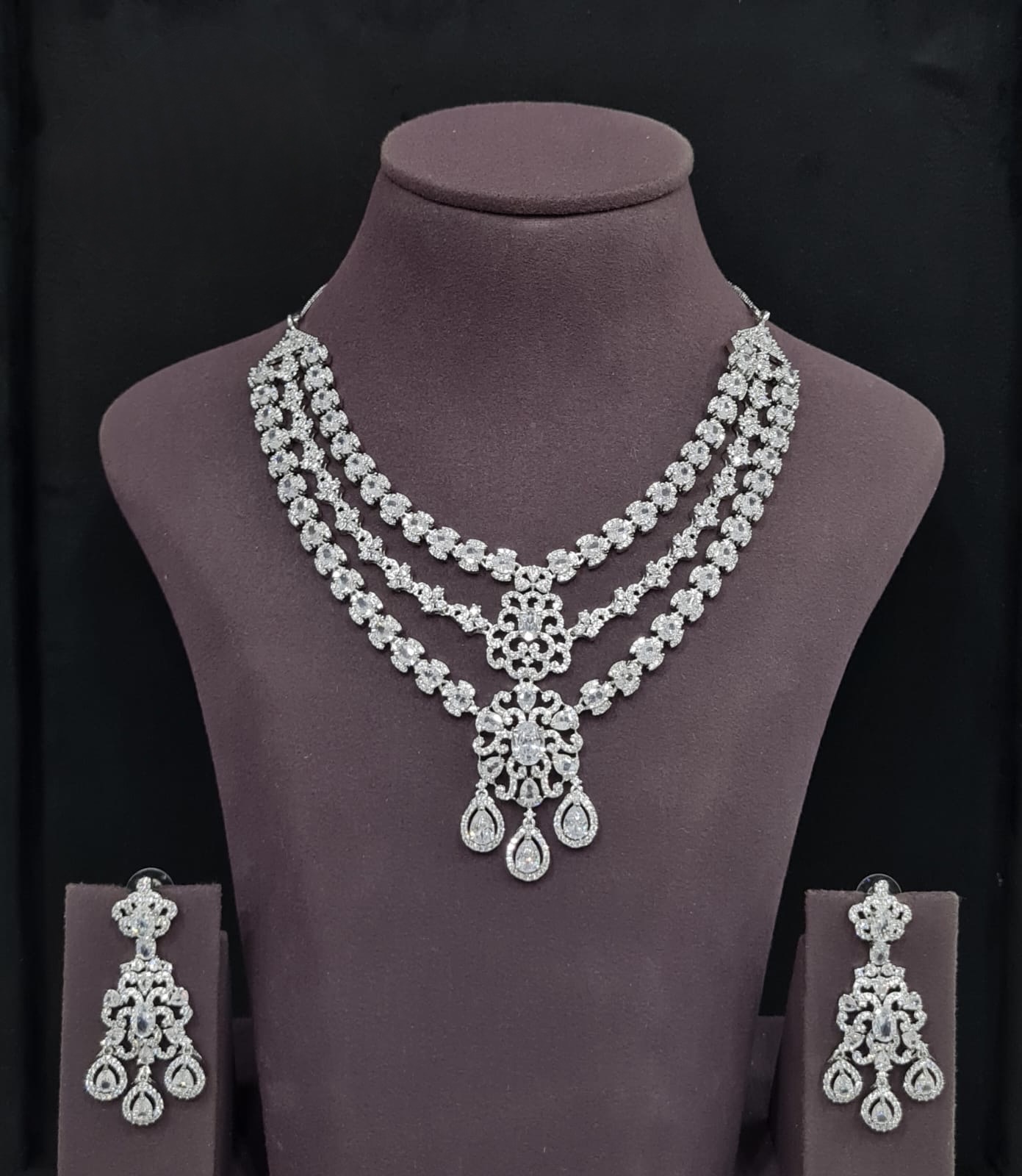 Cz Necklace 11113 - 15