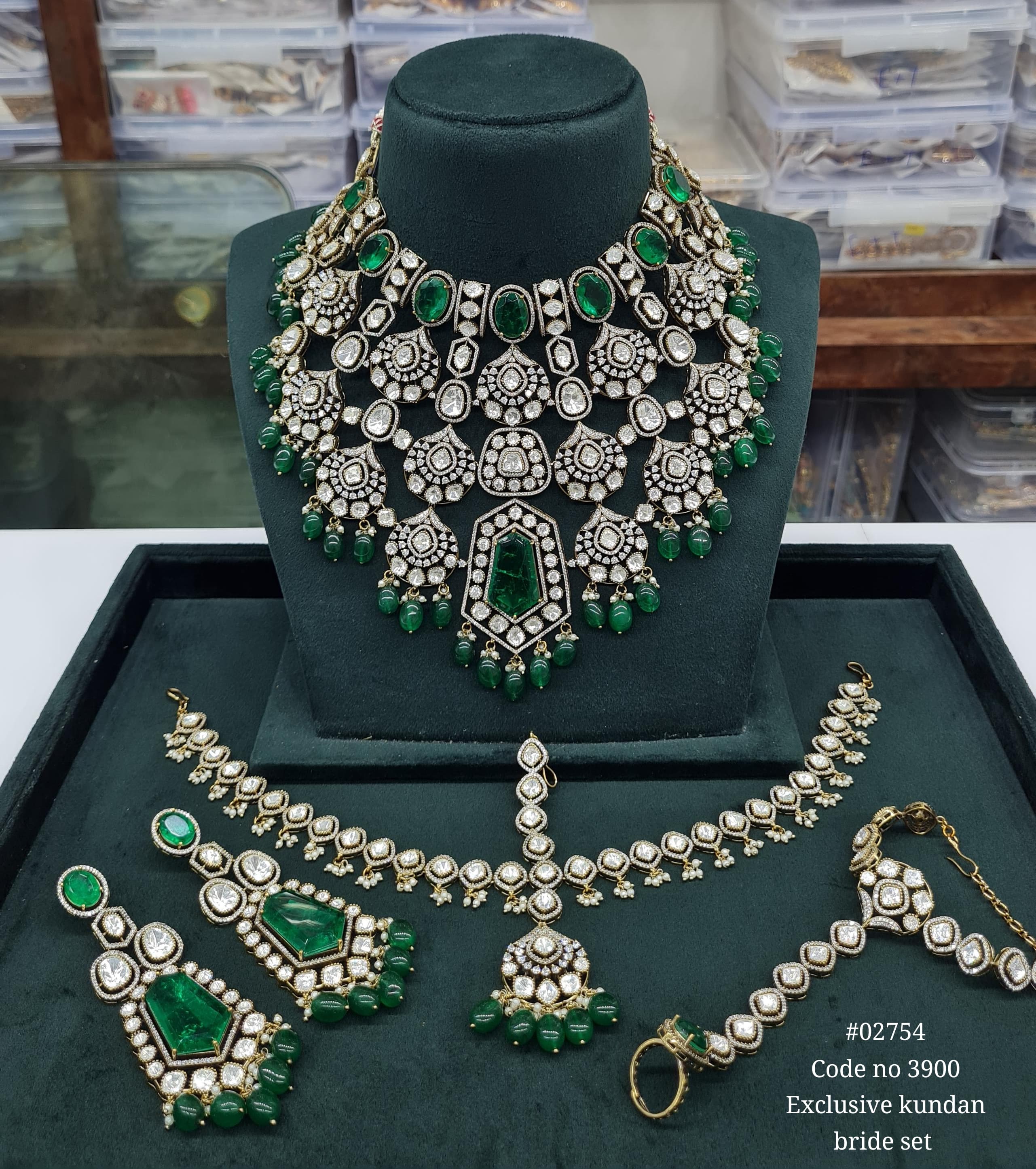 Kundan bride set 02754