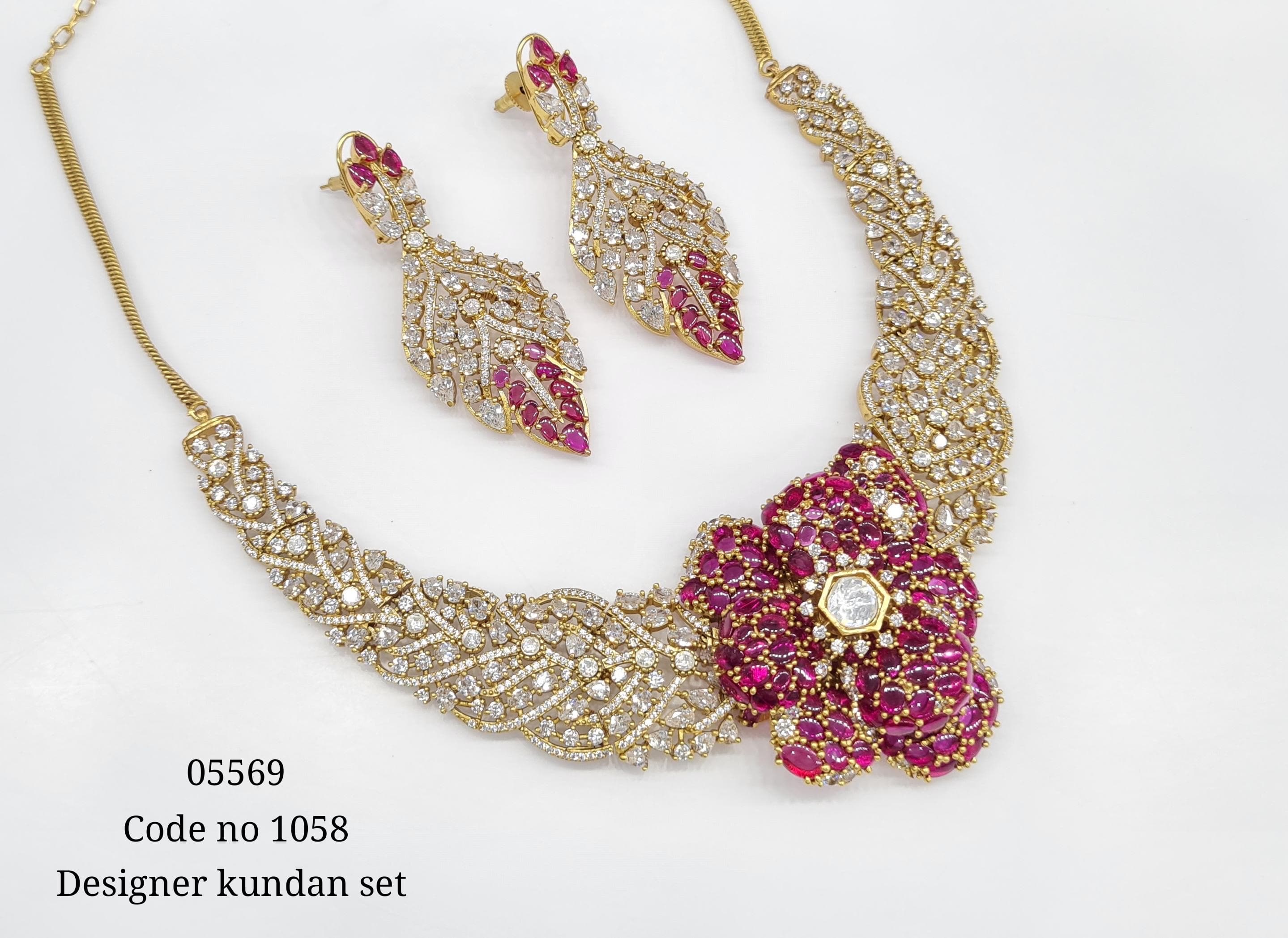 Kundan Necklace 05569 - 10