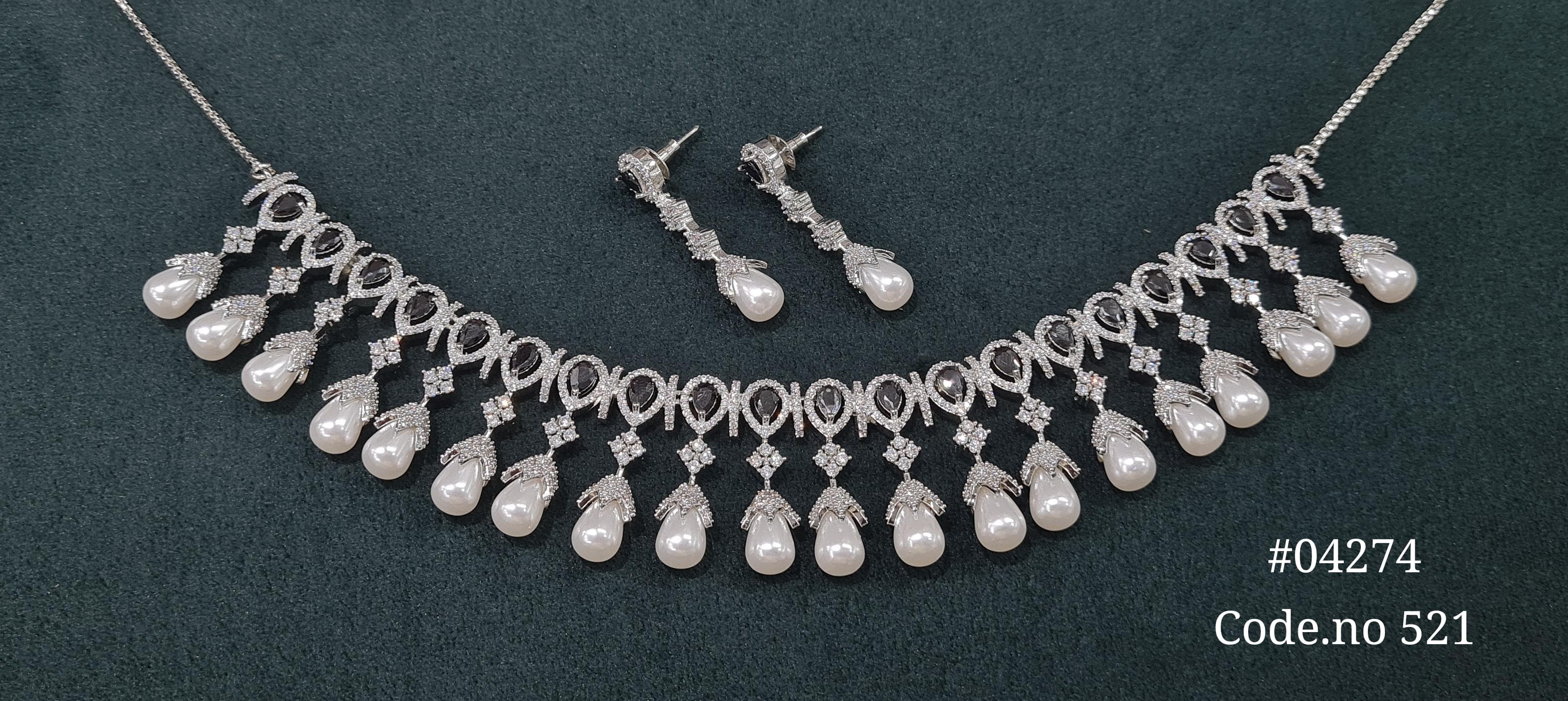 Cz Necklace 04274 - 6