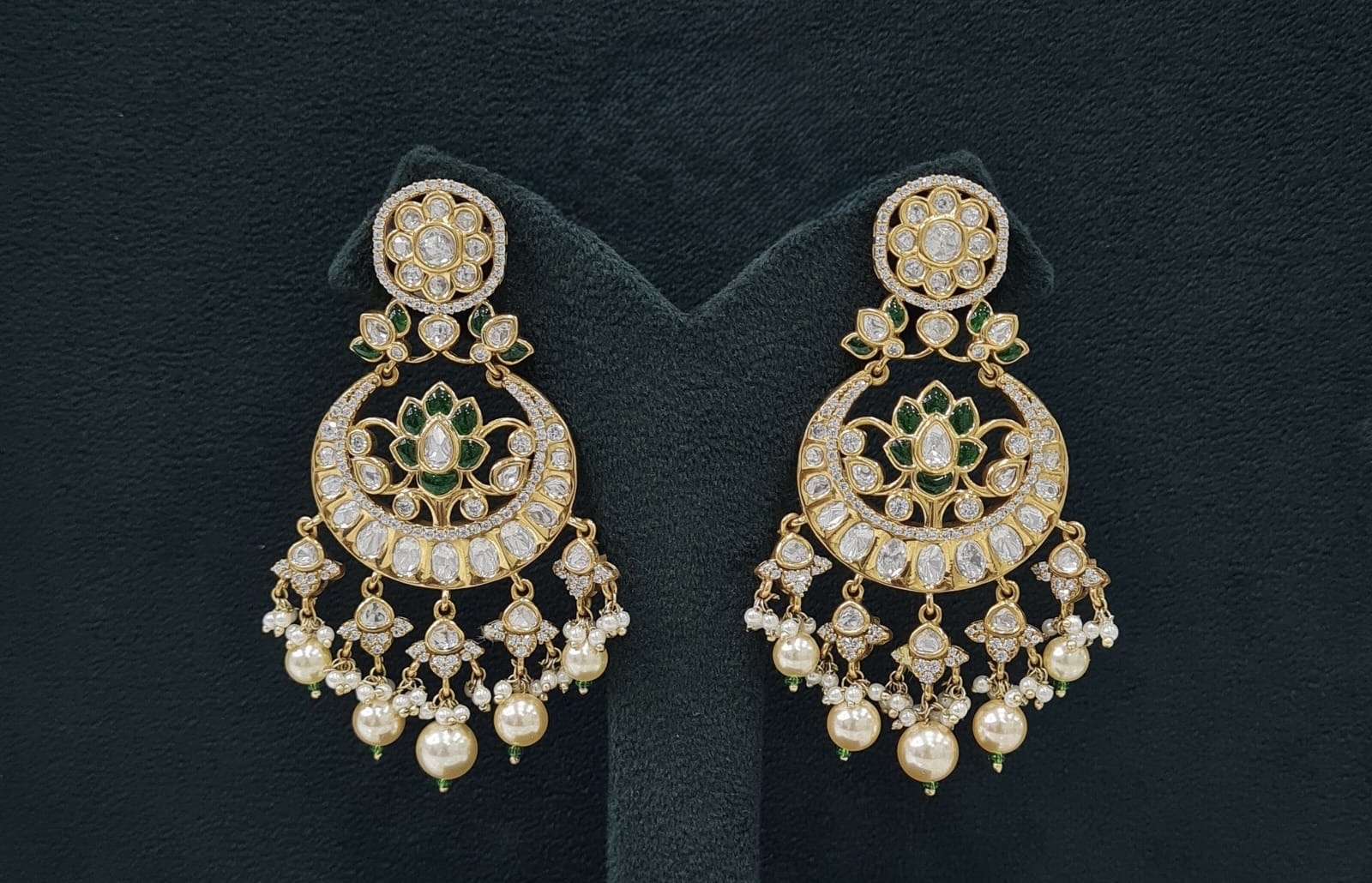 Kundan Earrings 07599 - 4