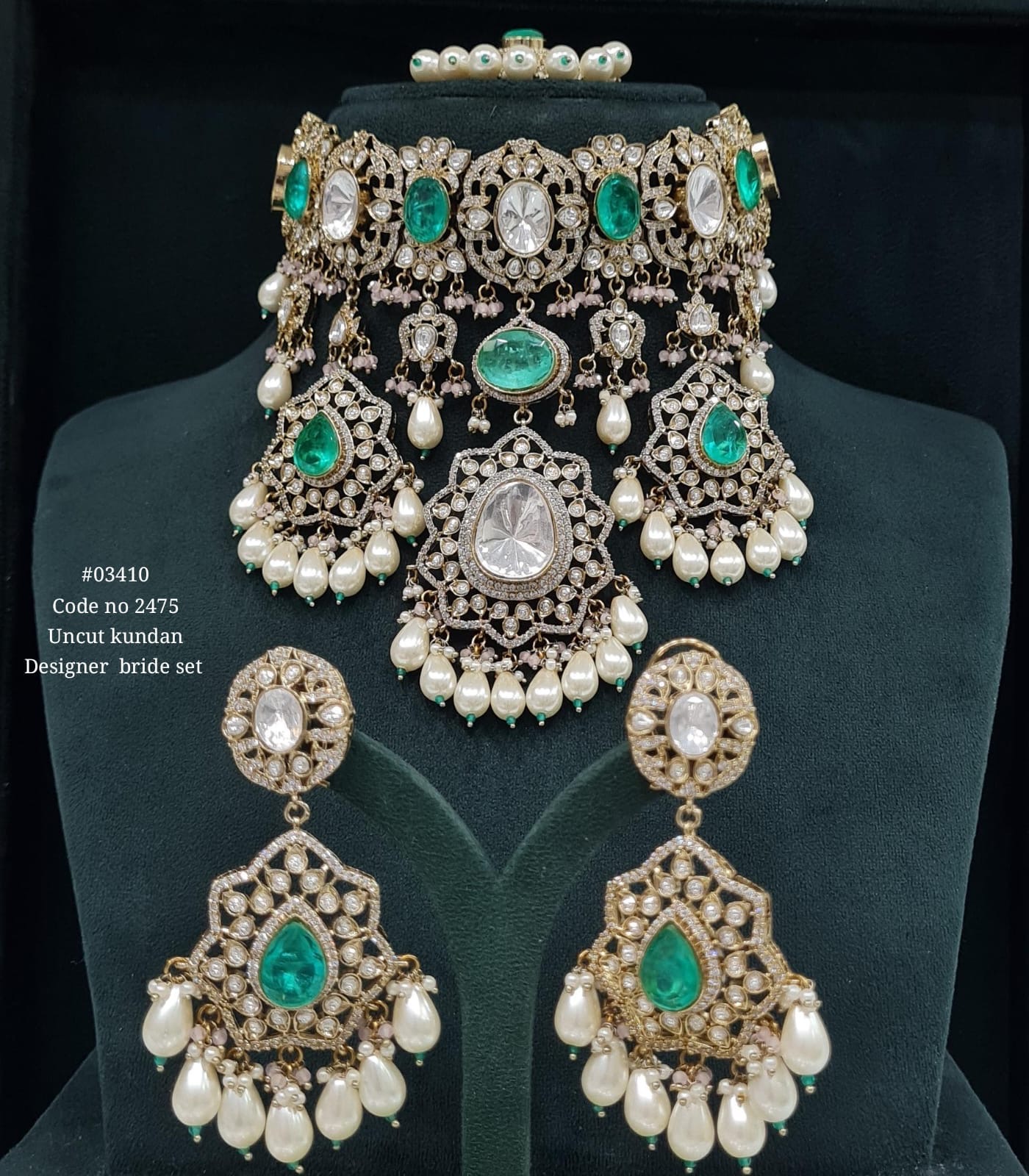 Kundan Bride Set 03410 - 7