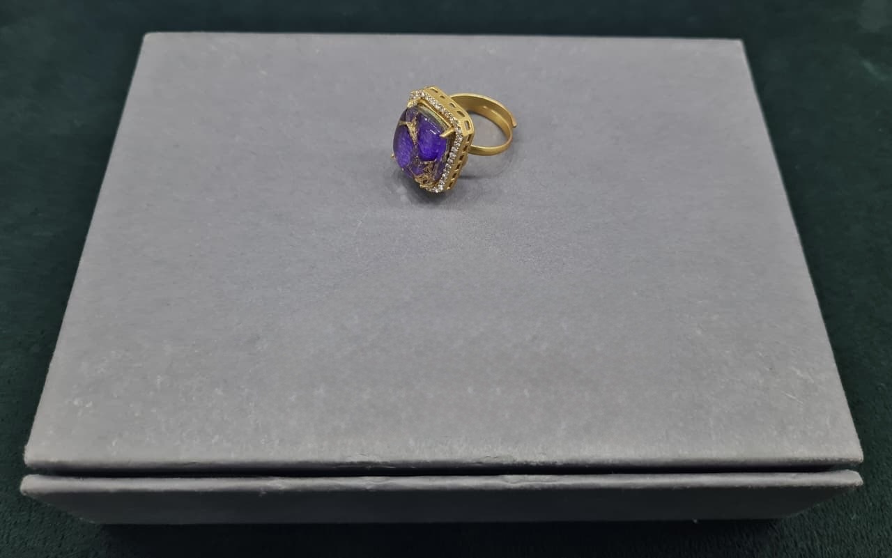 Kundan finger Ring 00261 - 7