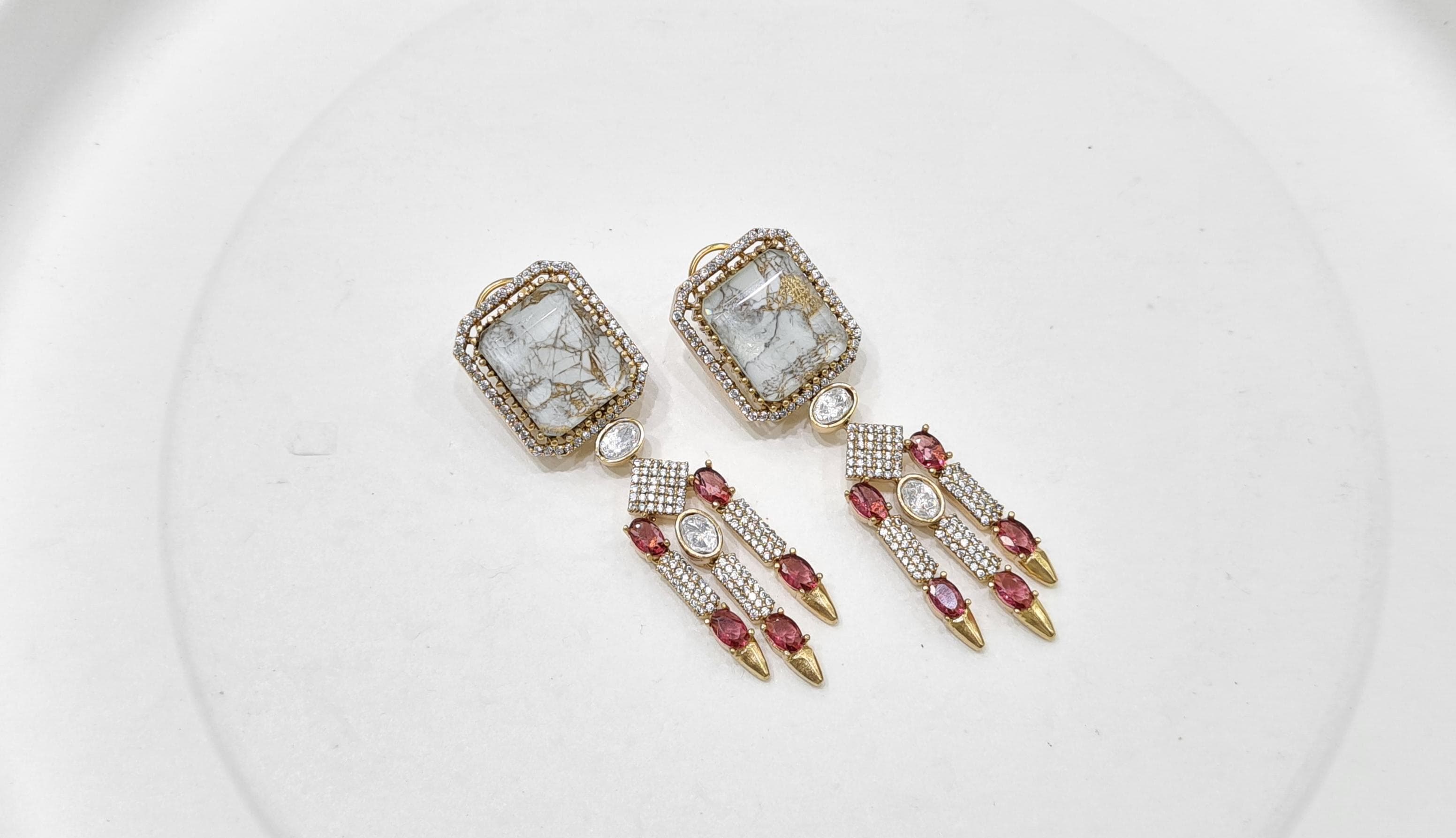 Kundan earrings 00560 - 15