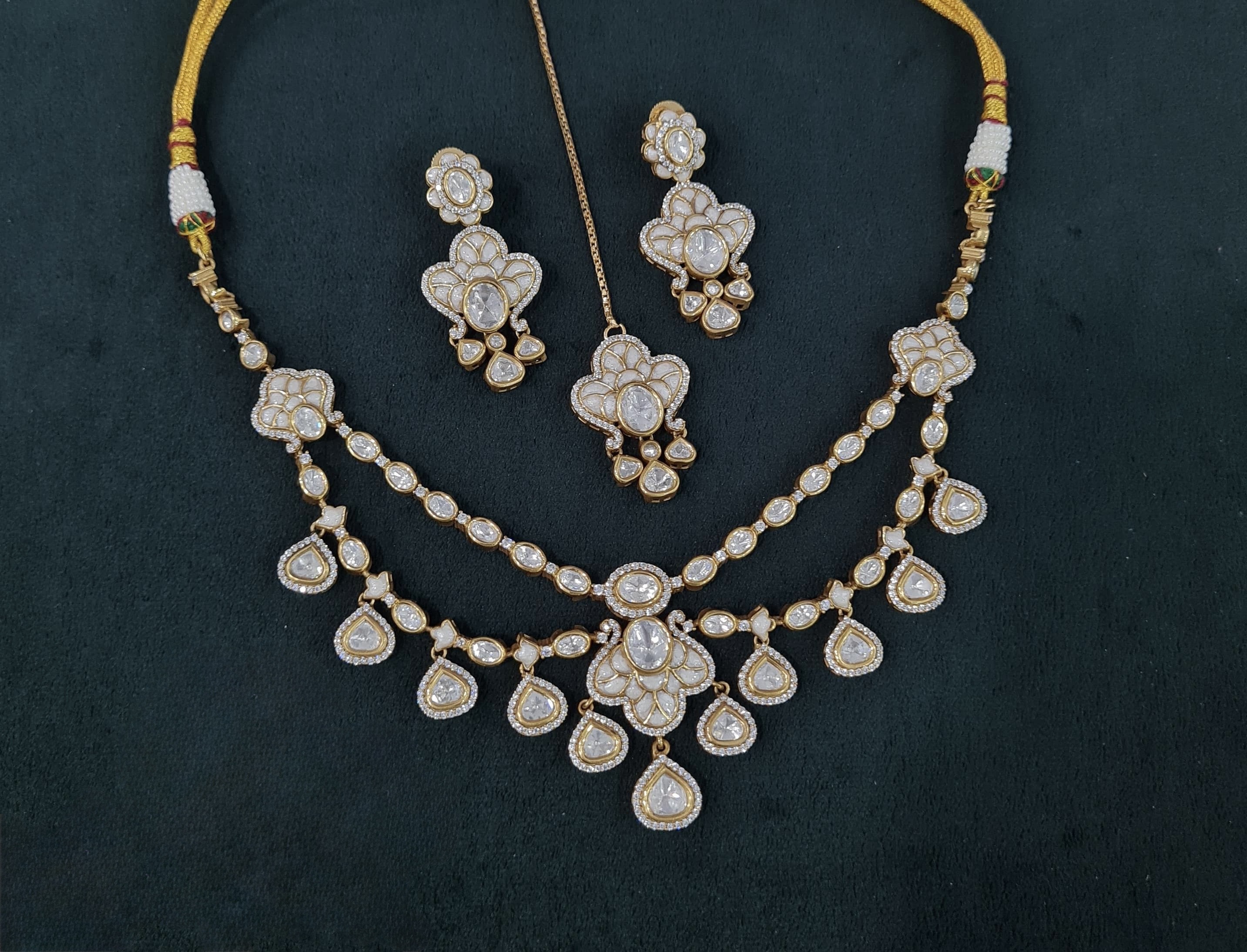 Kundan Necklace 04109 - 7