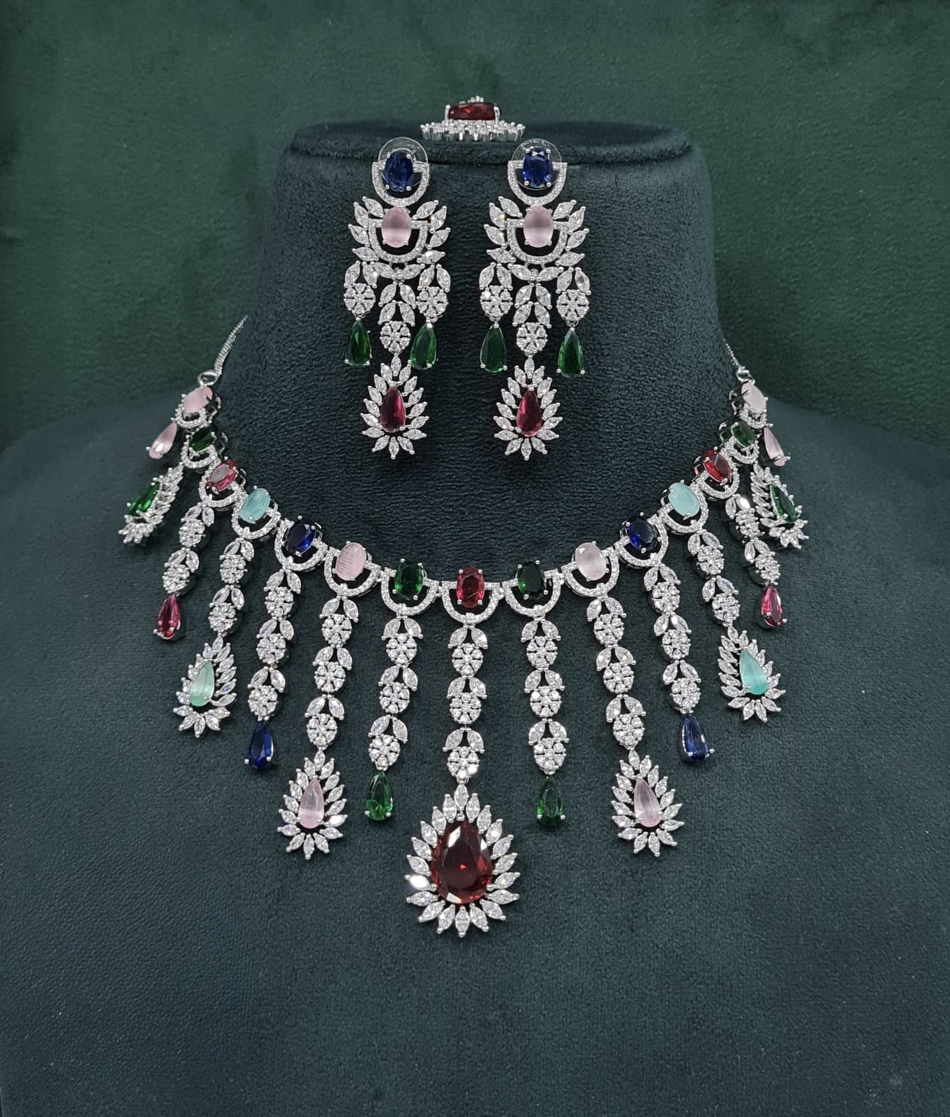 Cz Necklace 09327 - 13