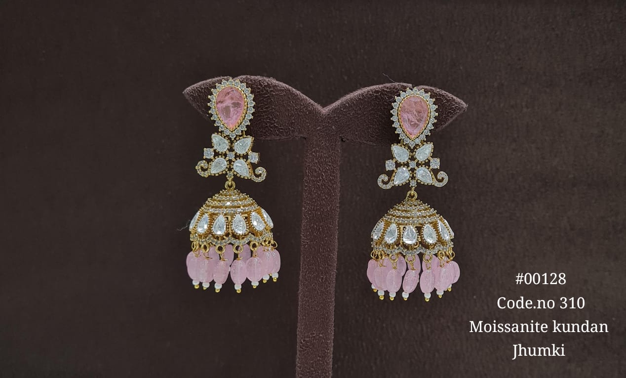Kundan jhumka 00128 - 7