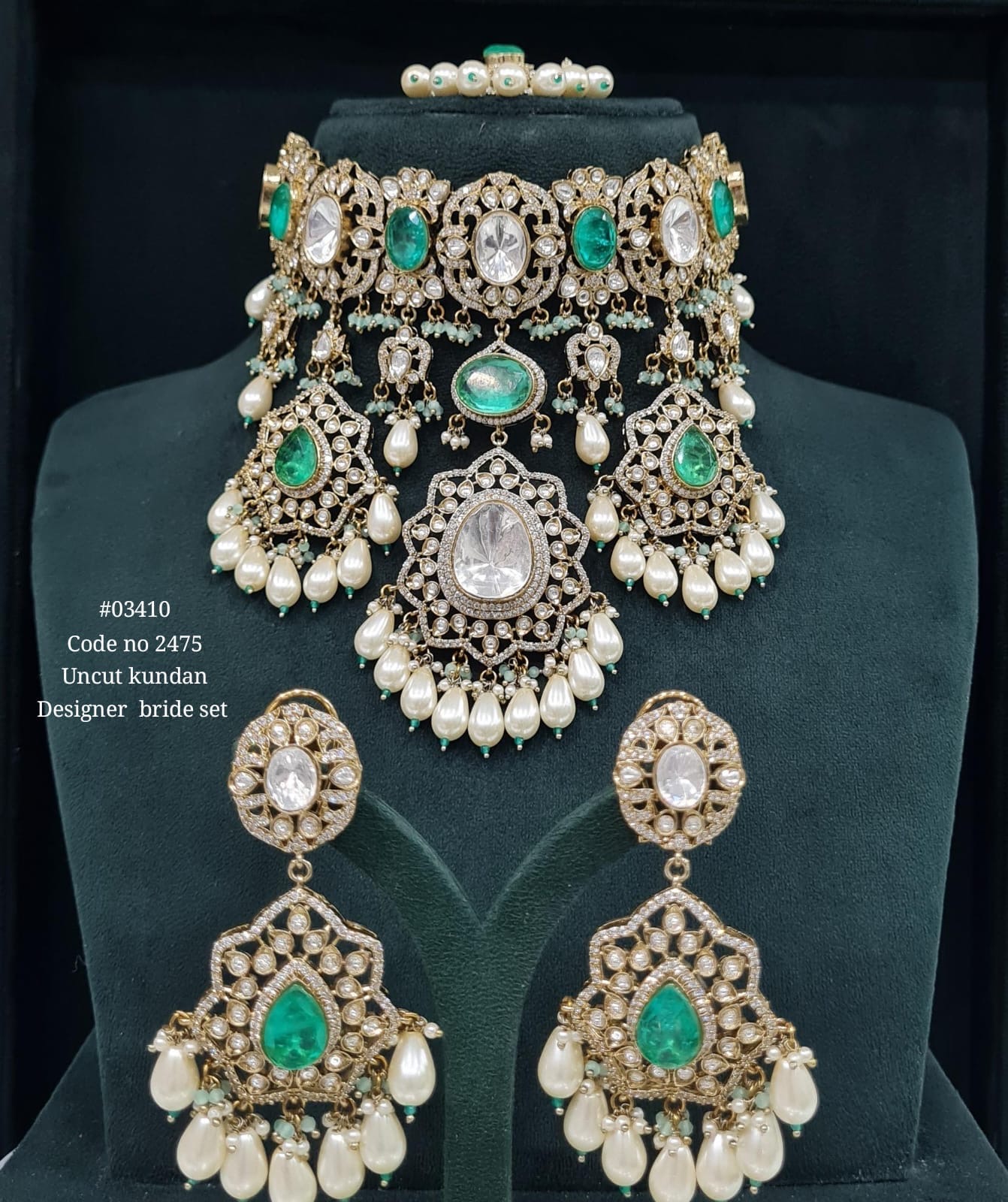 Kundan Bride Set 03410 - 4
