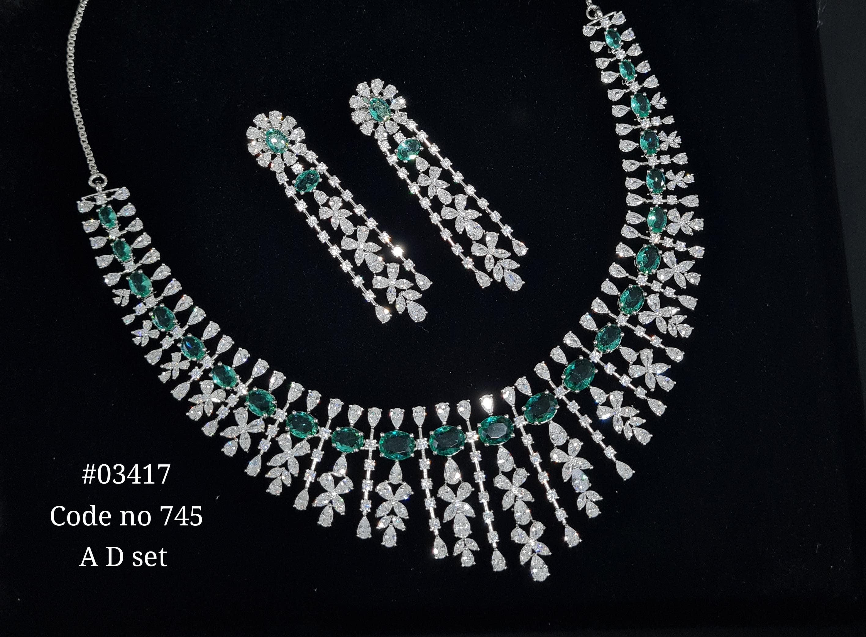 Cz necklace 03417