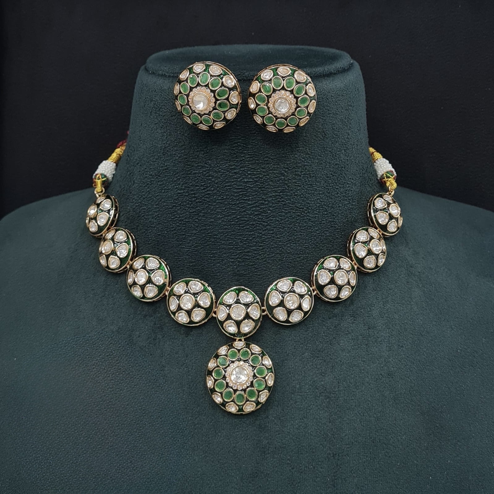 Kundan Necklace 09096 - 3