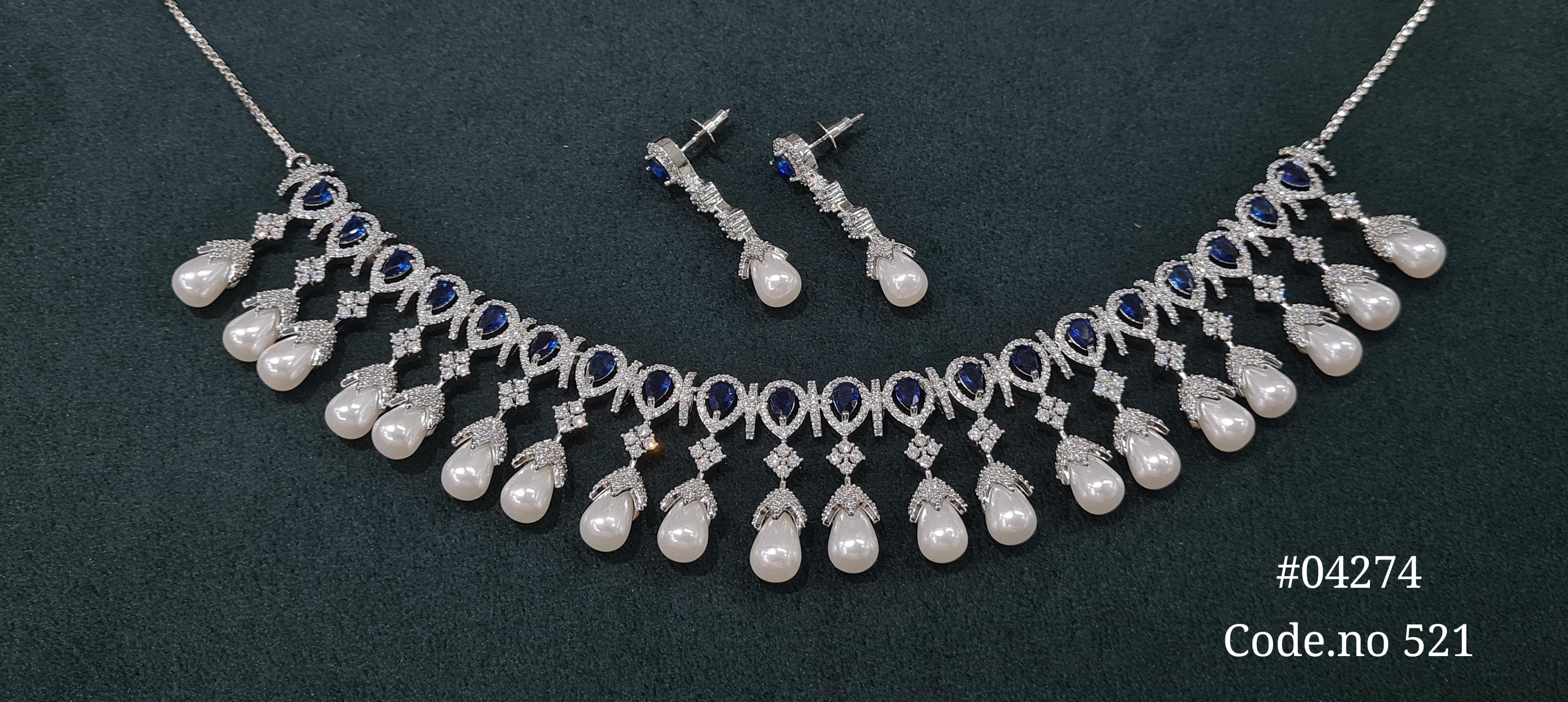 Cz Necklace 04274 - 4