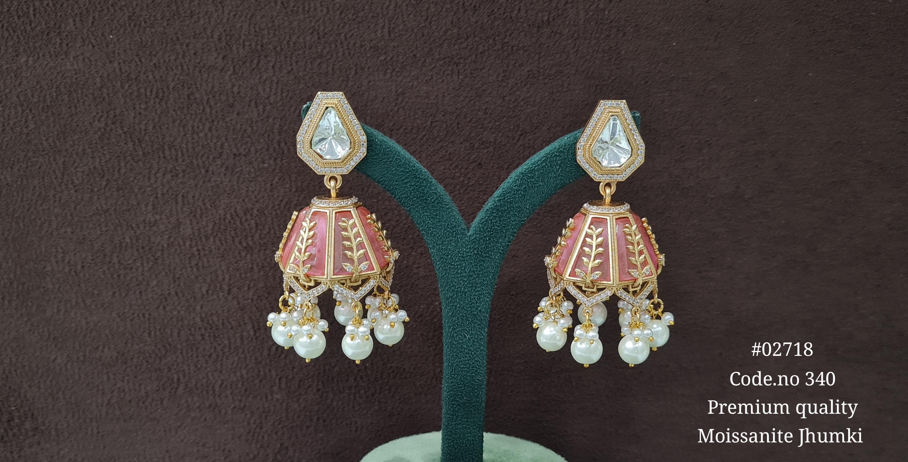 Kundan Jhumka 02718 - 6