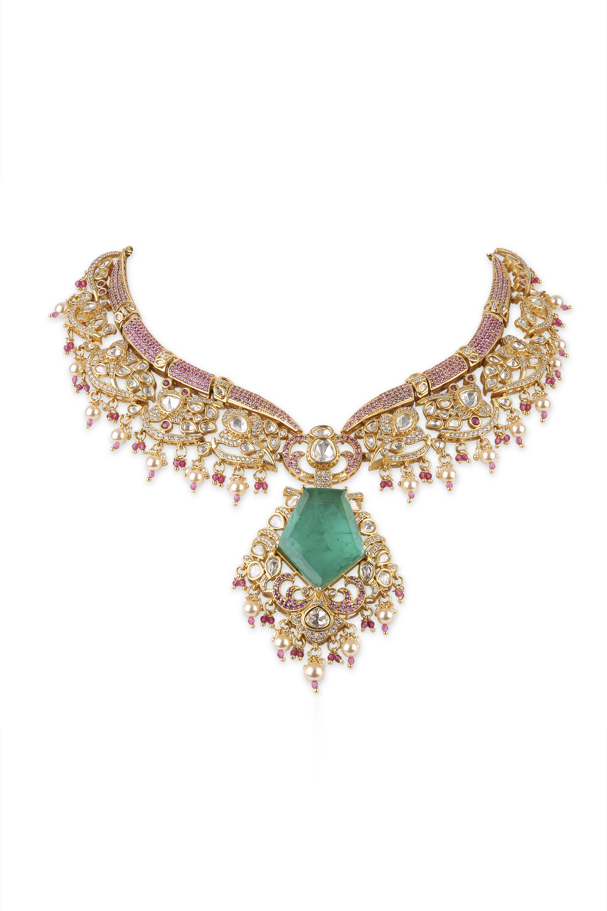 Kundan Necklace 11354 - 6