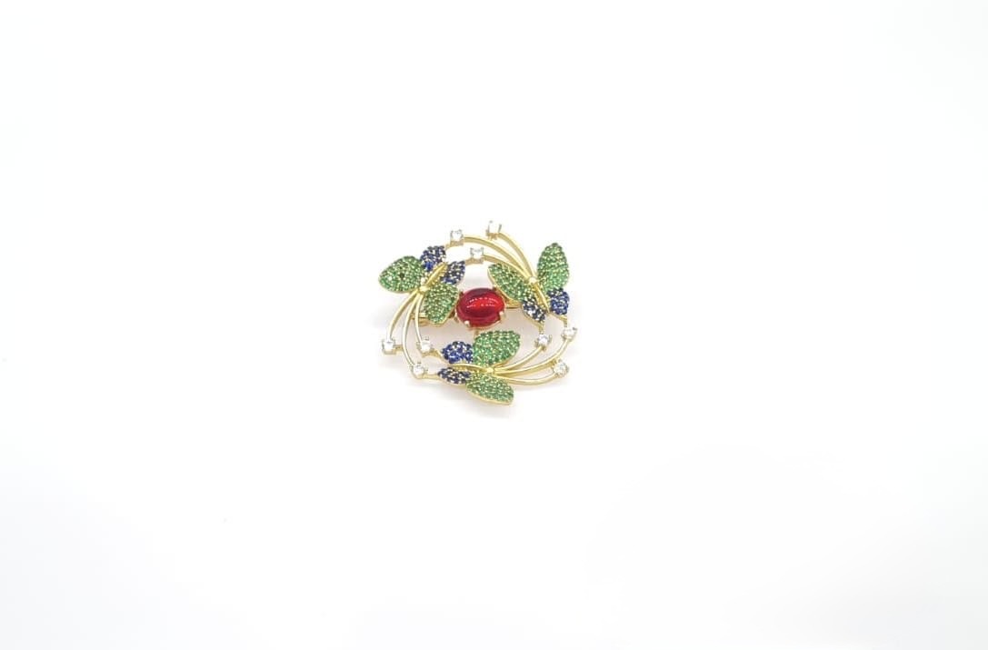 Cz Brooch 10571 - 12