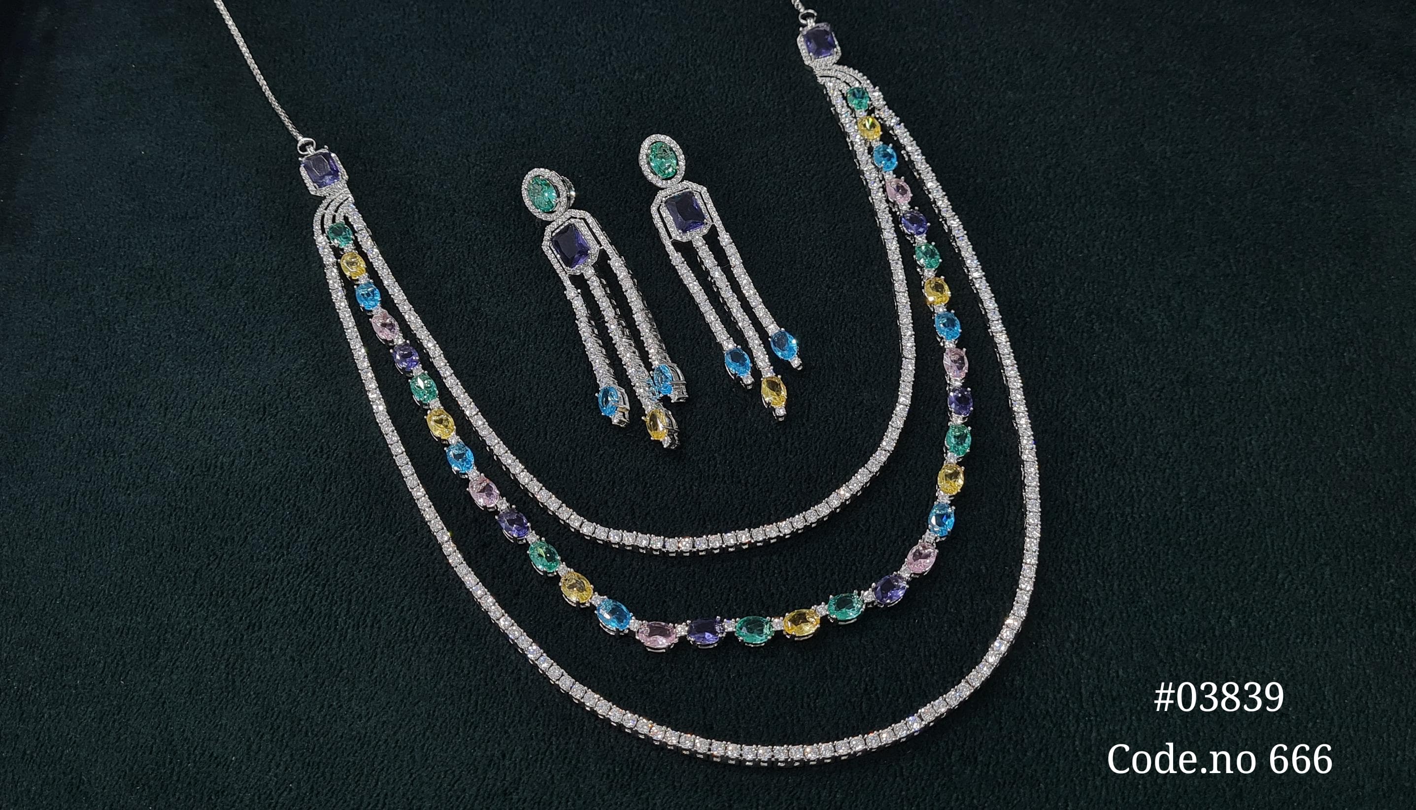 Cz Necklace 03839 - 7