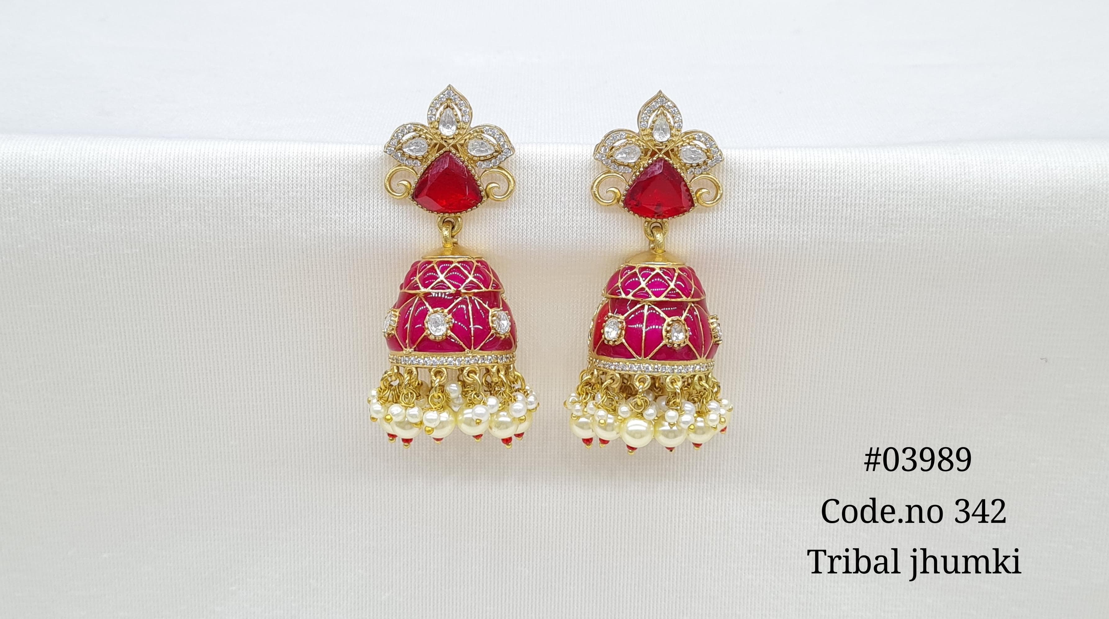 Kundan Jhumki 03989 - 4