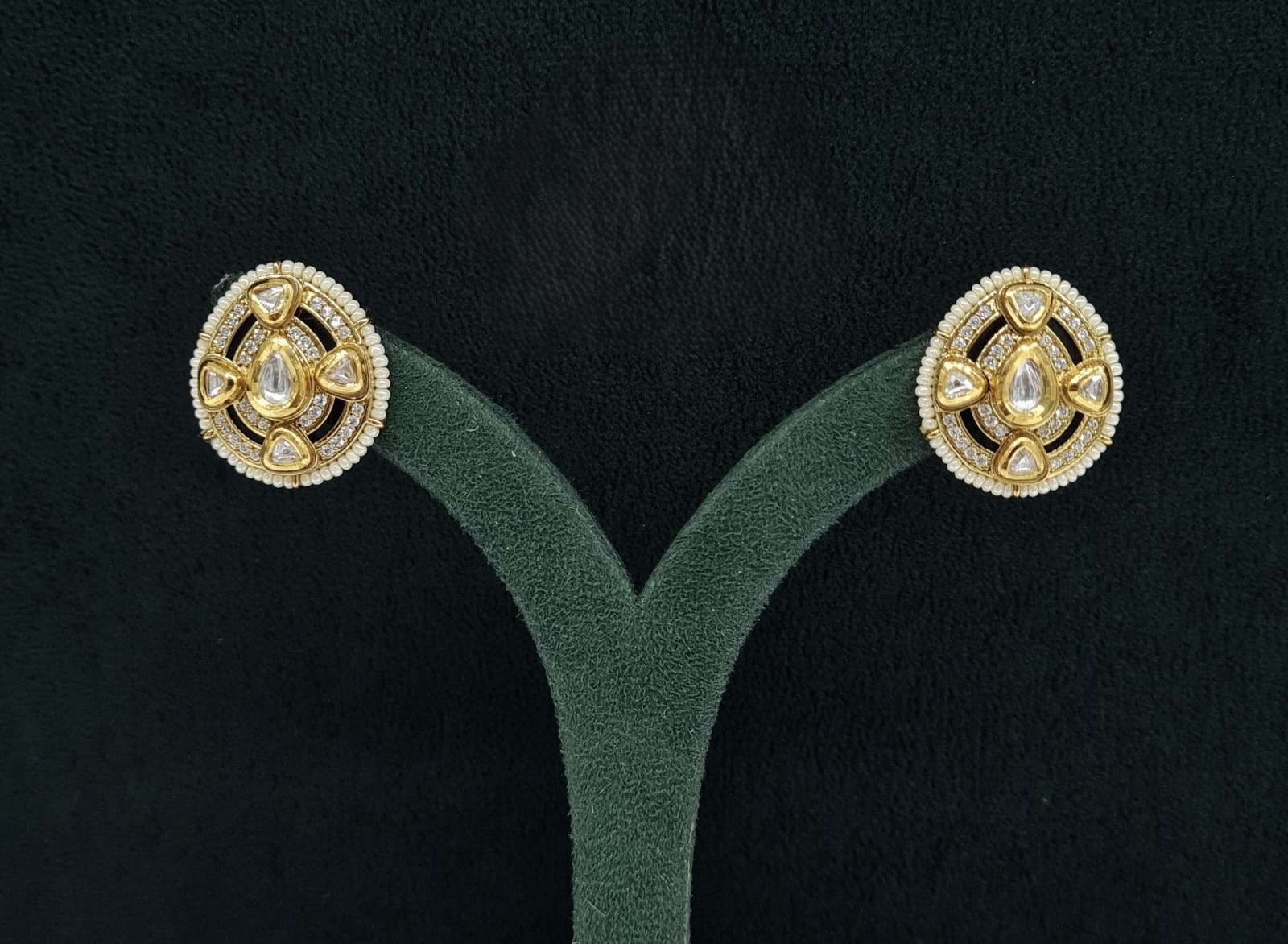 Kundan Earrings 06798 - 3