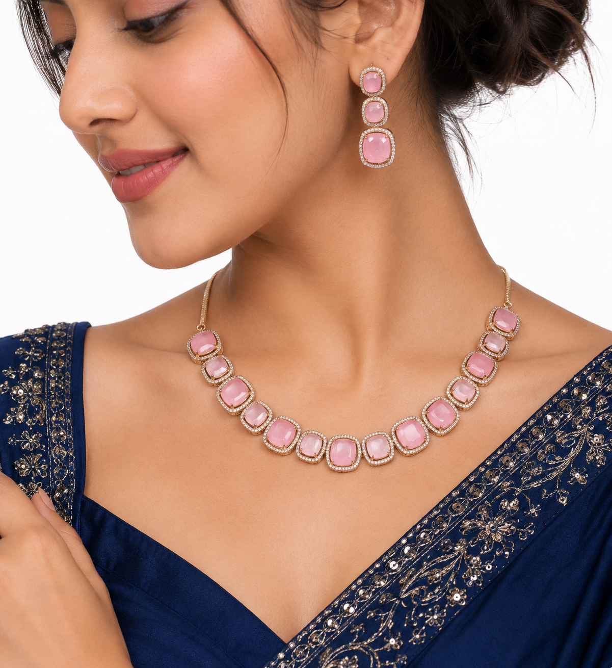 Cz Necklace 11108 - 19