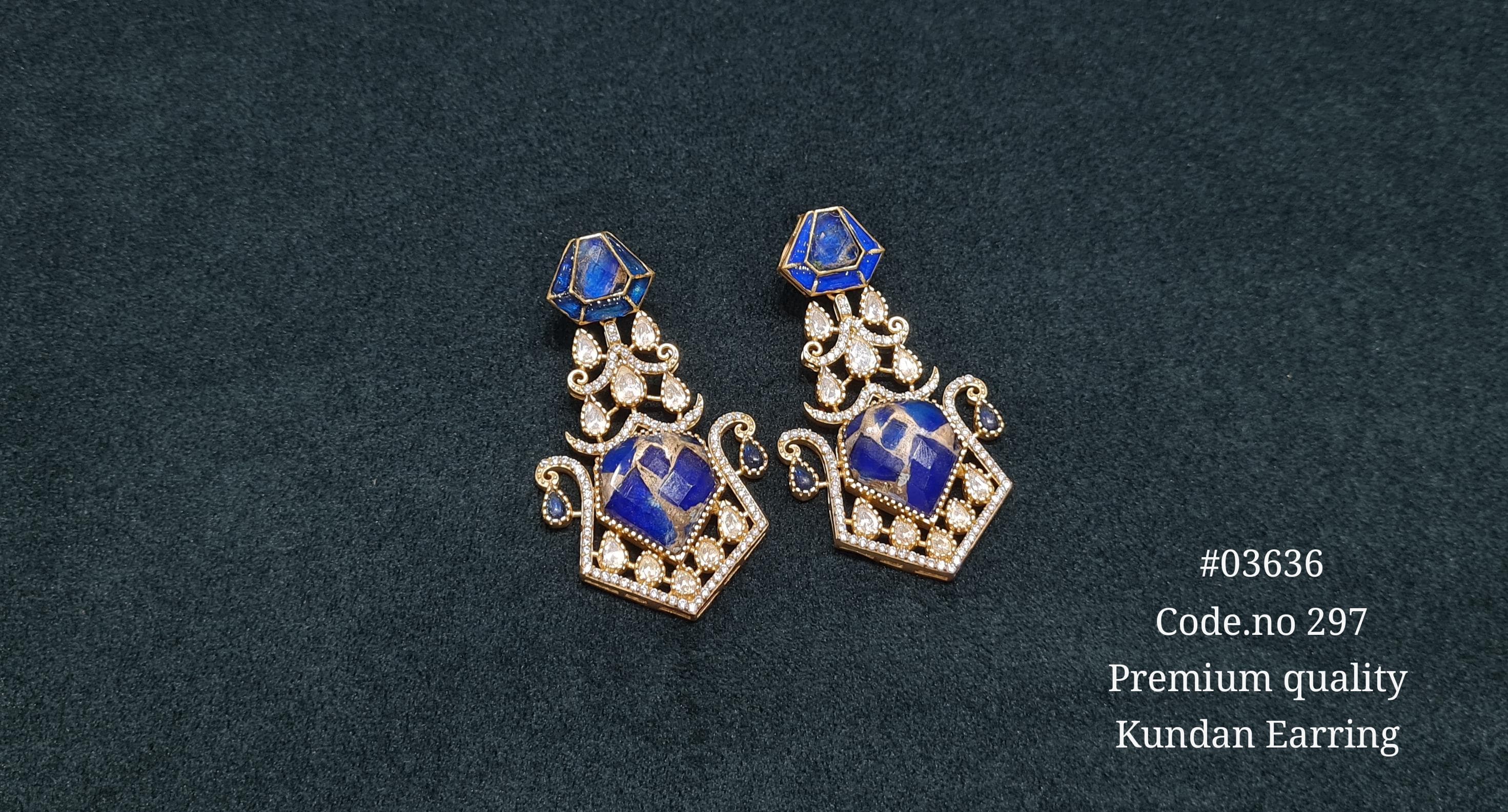 Kundan Earrings 03636 - 6