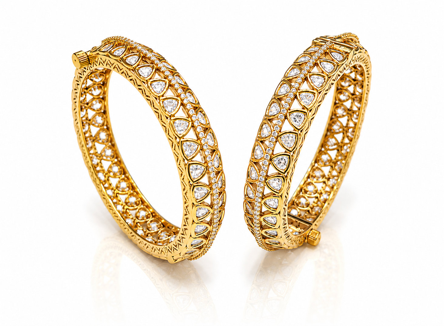 Kundan Bangles 01440