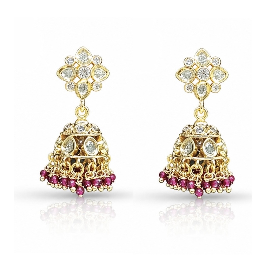 Kundan Earrings 06300 - 6