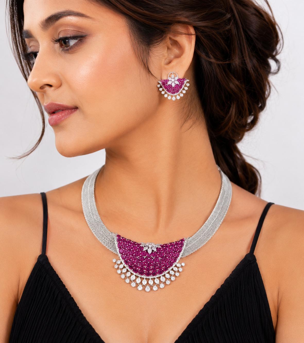 Cz Necklace 08963 - 7