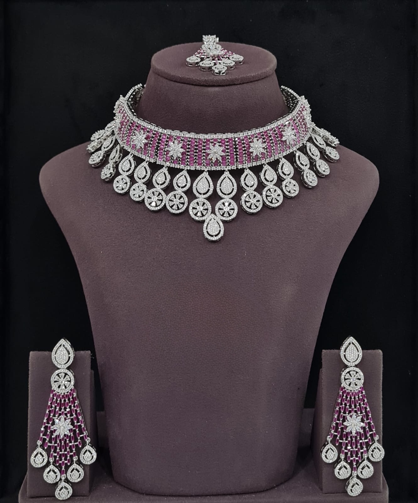 Cz Necklace 11406 - 6