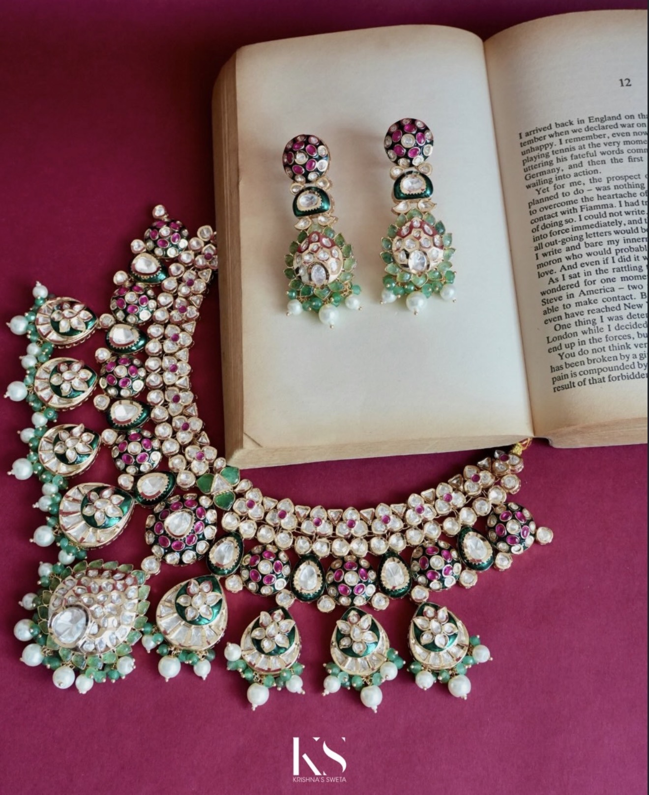 Kundan Bride Set 04307 - 4