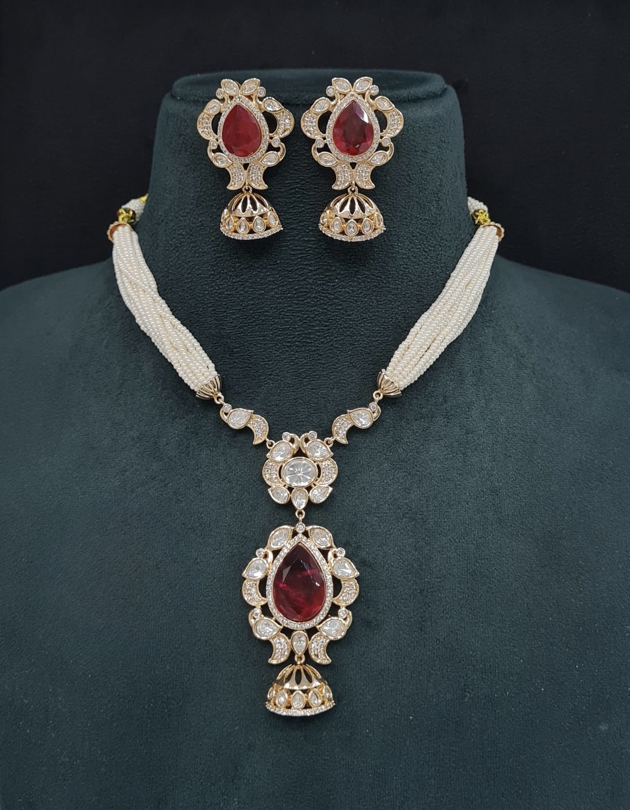 Kundan Necklace 08947 - 5