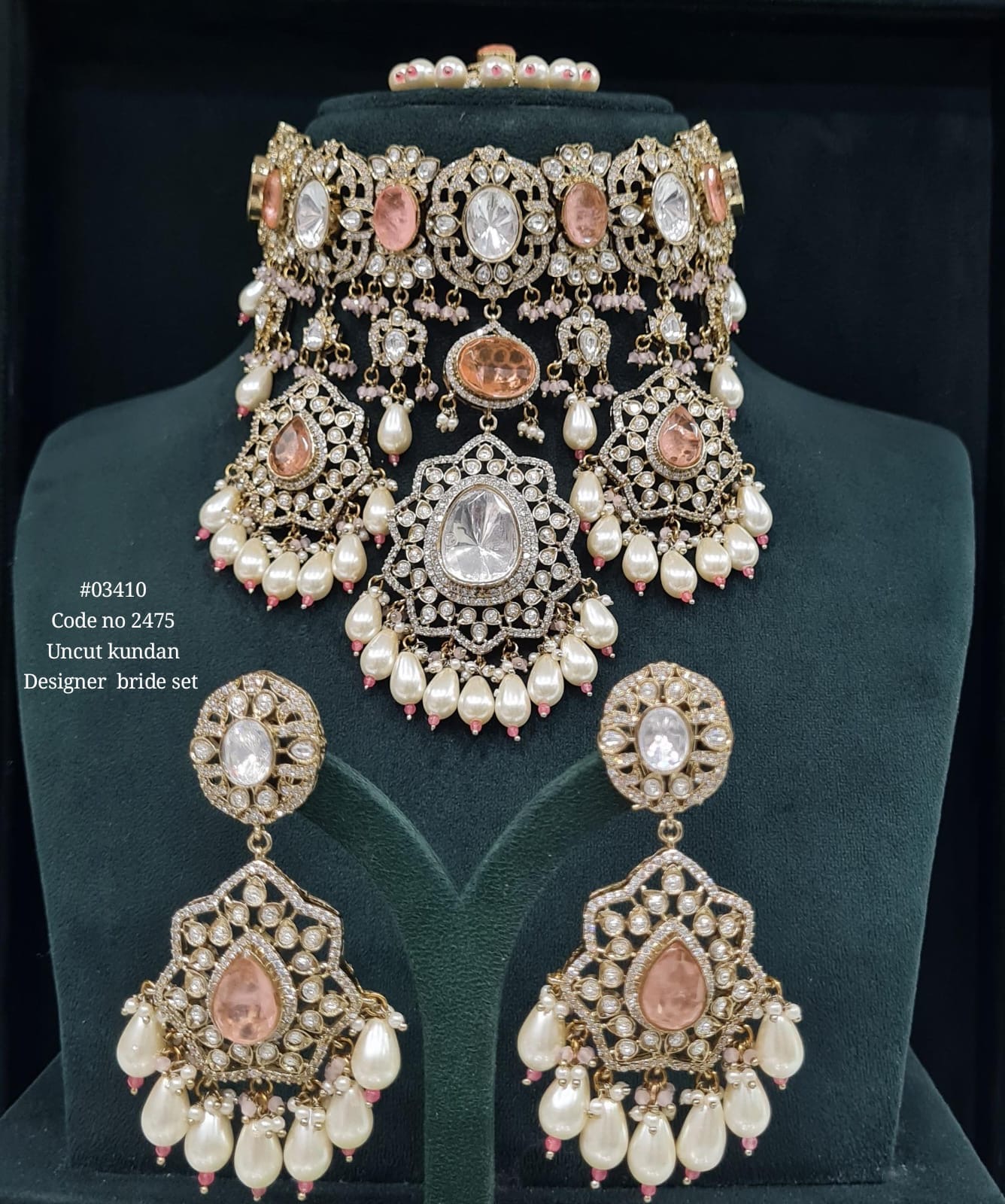 Kundan Bride Set 03410 - 6