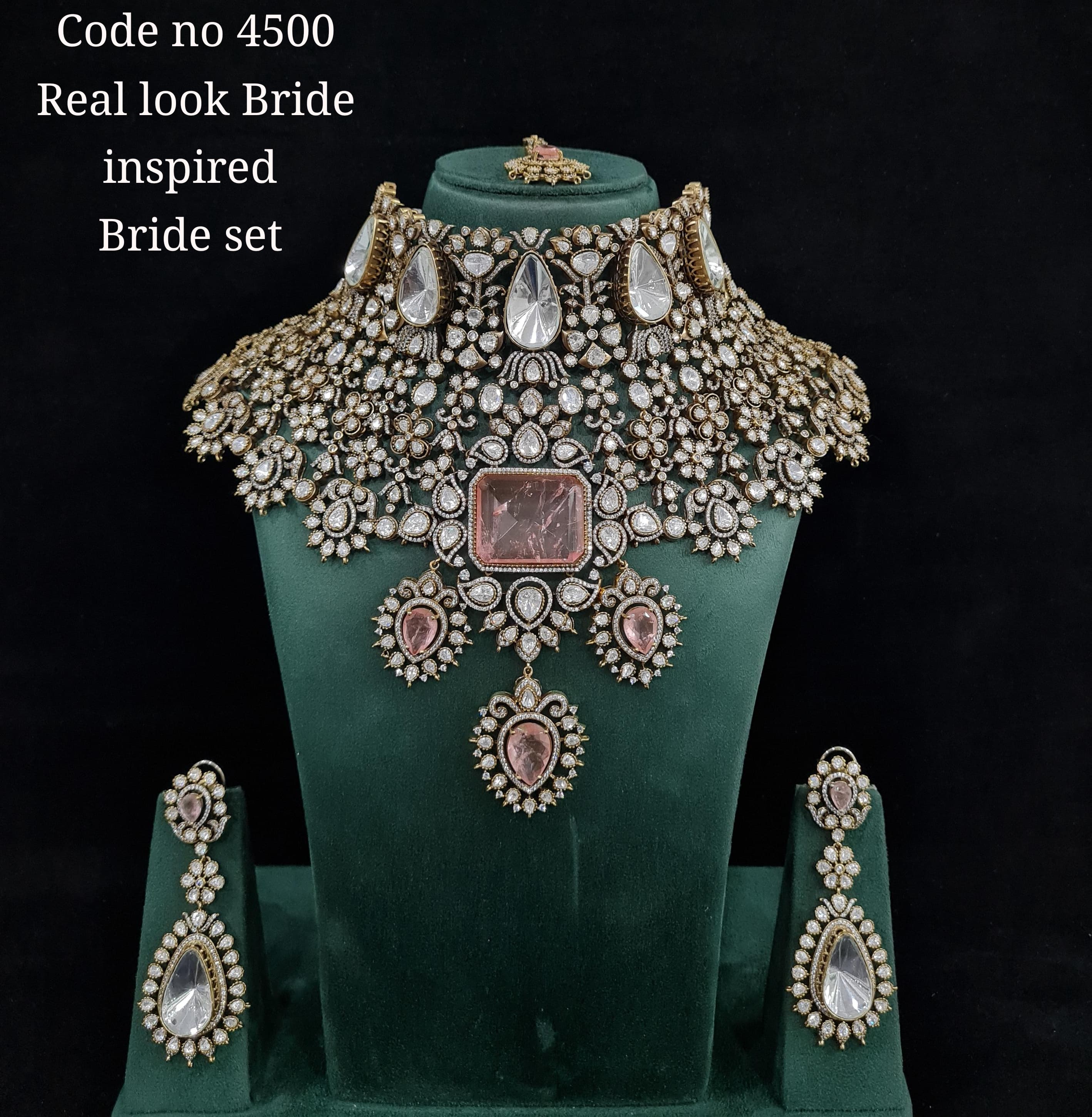 Kundan Bride set 01470 - 5