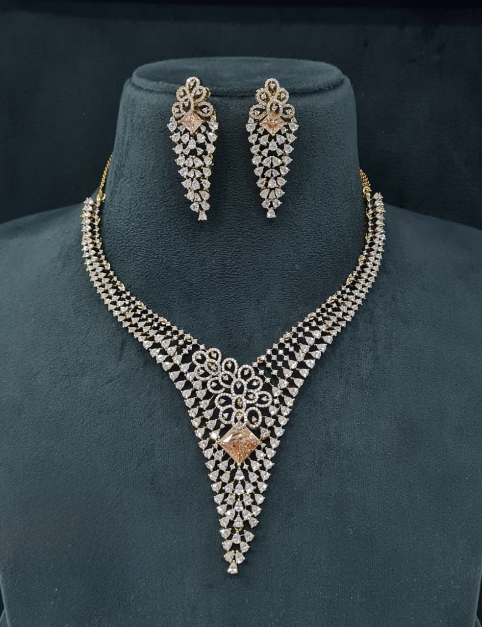 Cz Necklace 06773 - 3