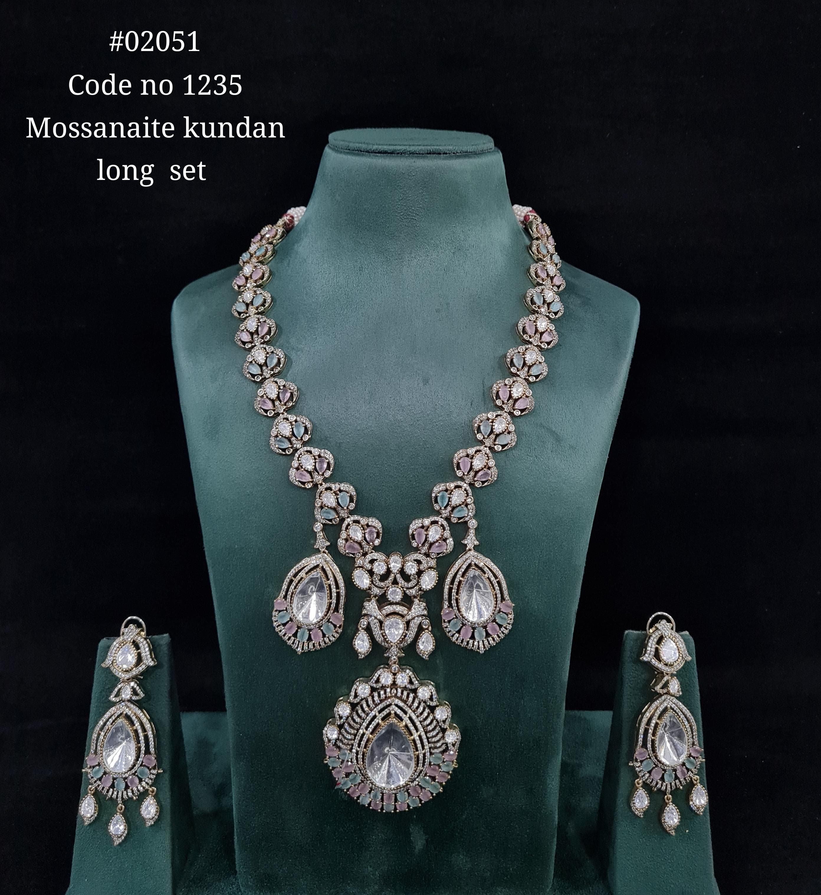 Victorian Kundan Long 02051 - 3
