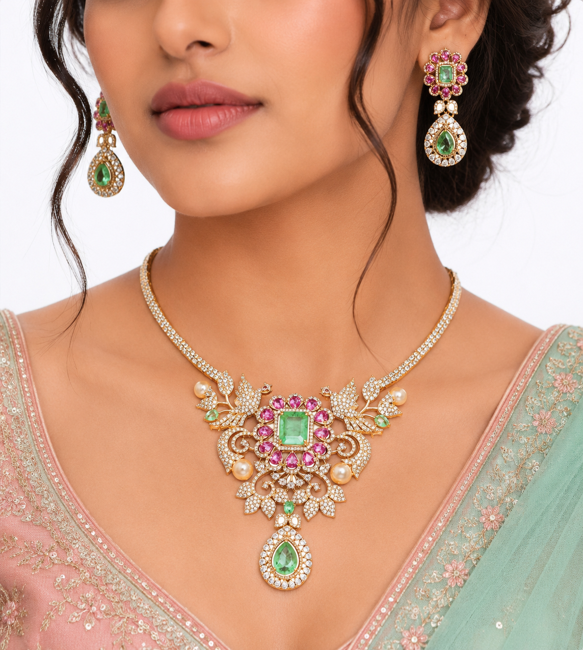 Cz Necklace 10637 - 6