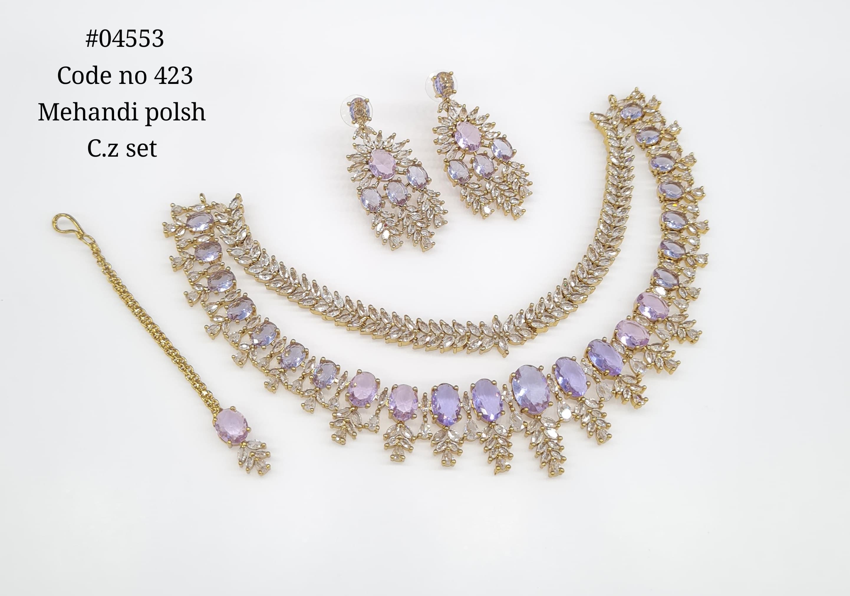 Cz Necklace 04553 - 7