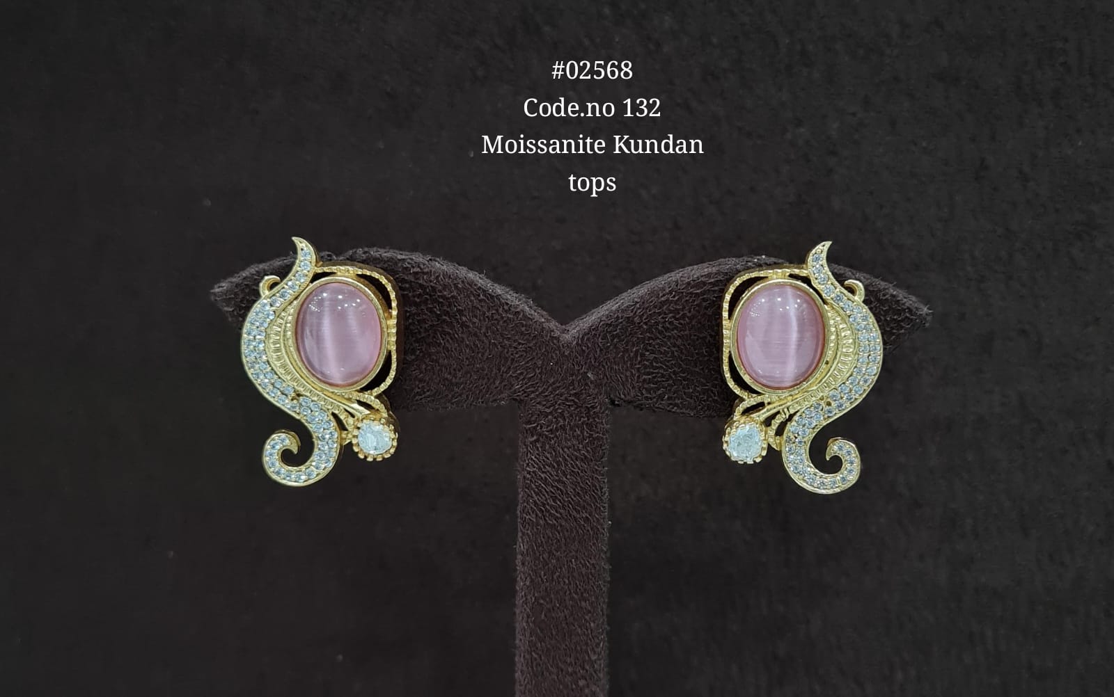 Kundan earrings 02568 - 5