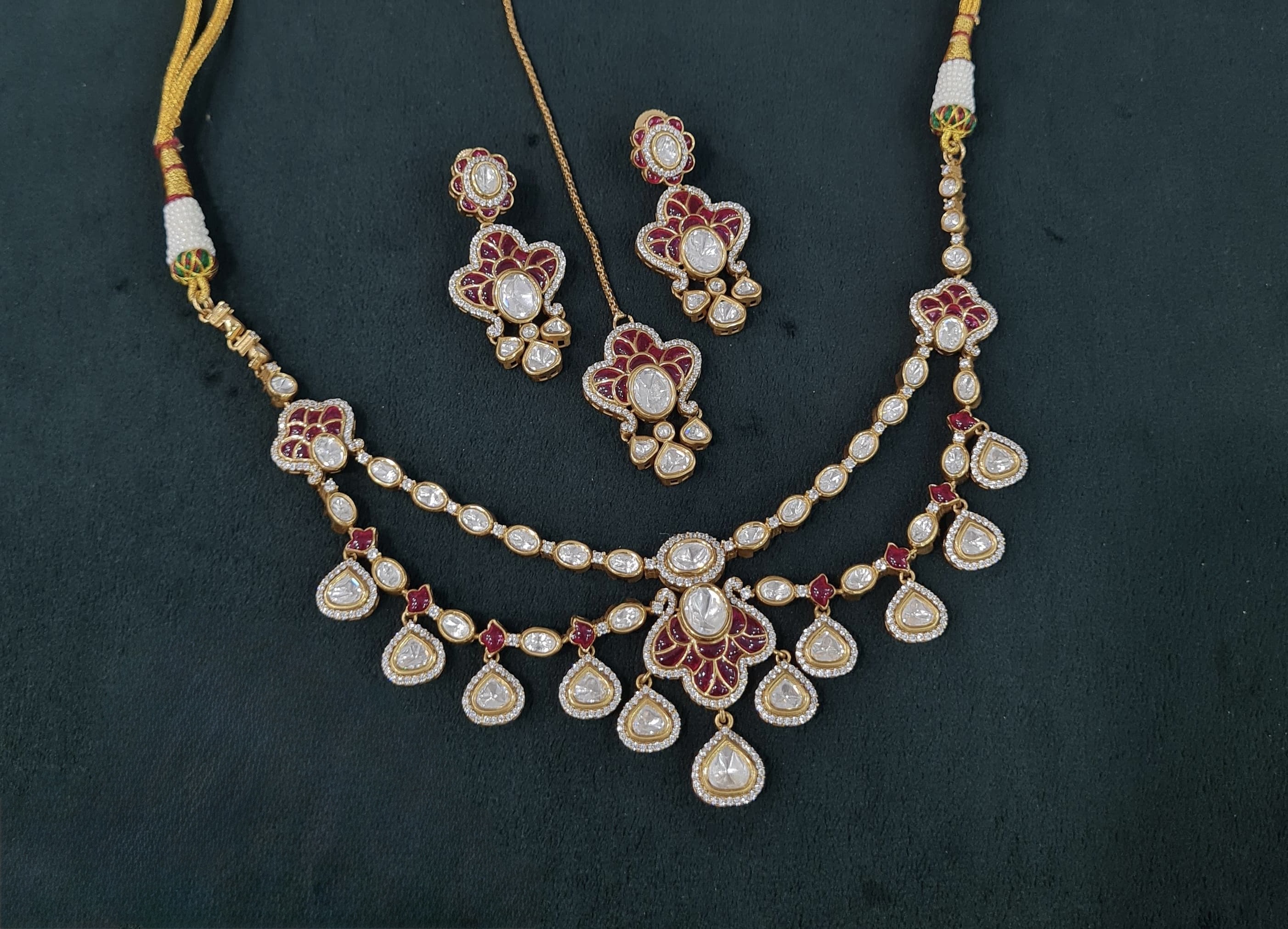 Kundan Necklace 04109 - 8
