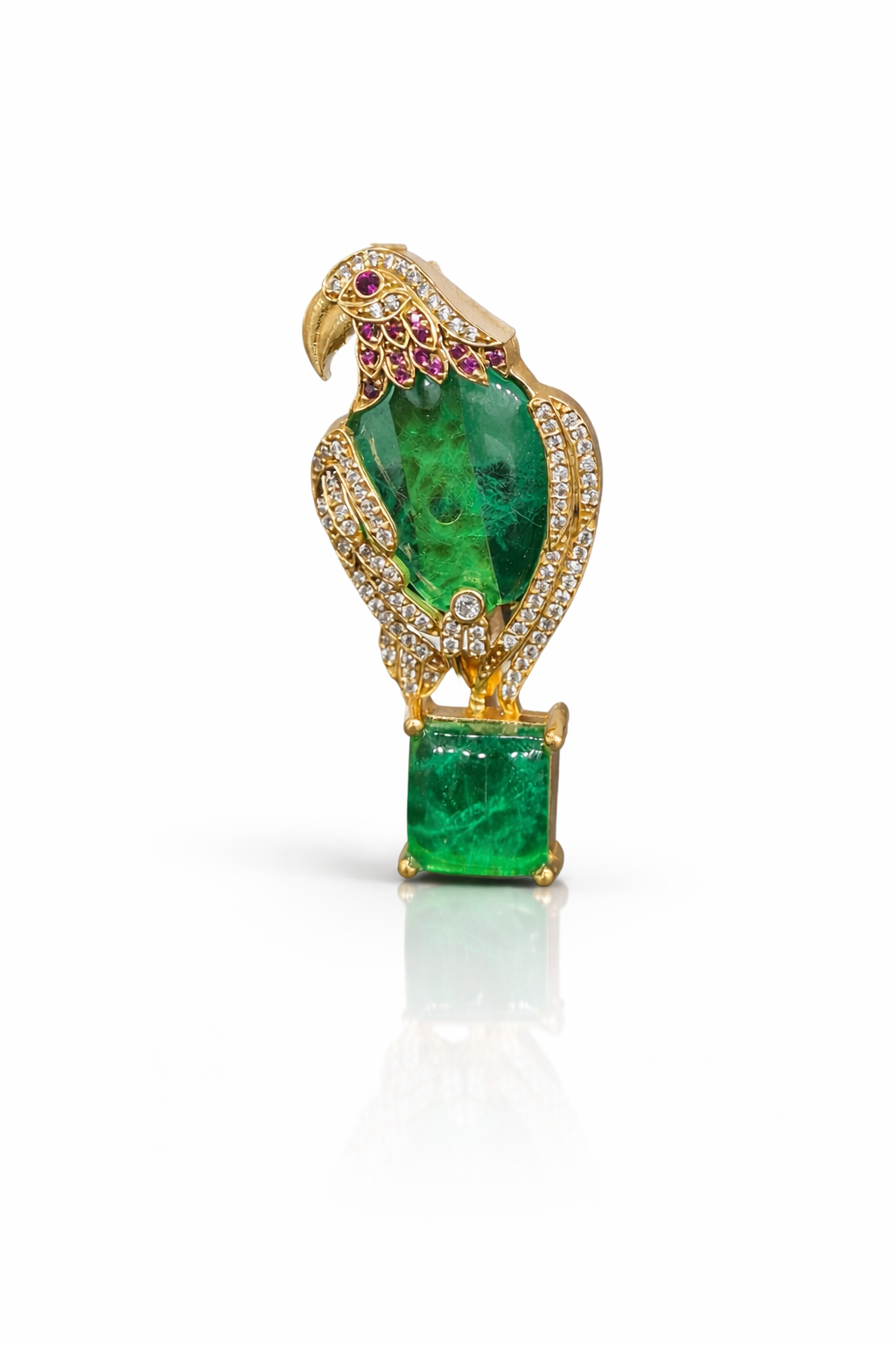 Doublet Parrot Brooch 09307 - 5