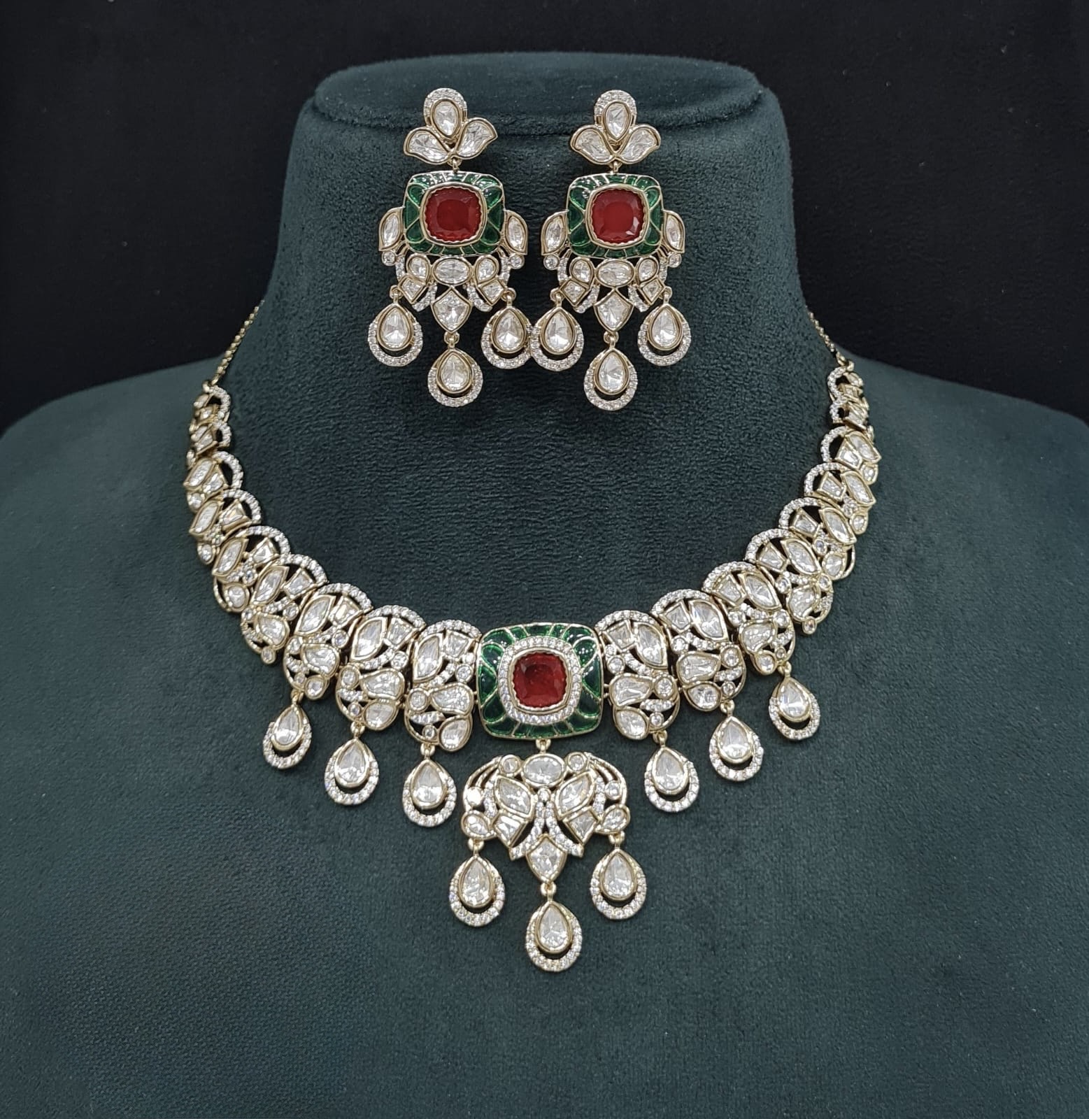 Kundan Necklace 09548 - 8