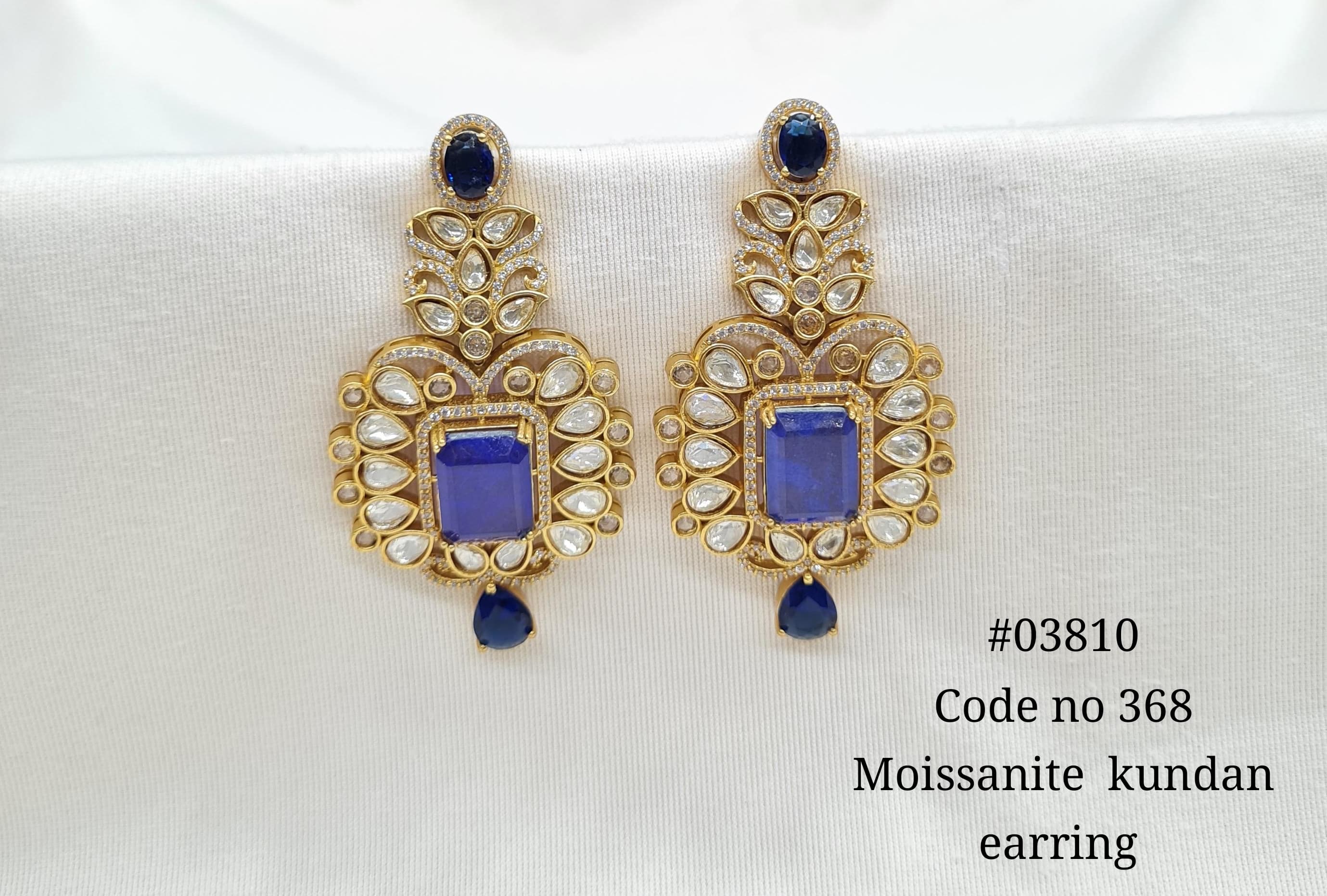 Kundan Earrings 03810 - 8