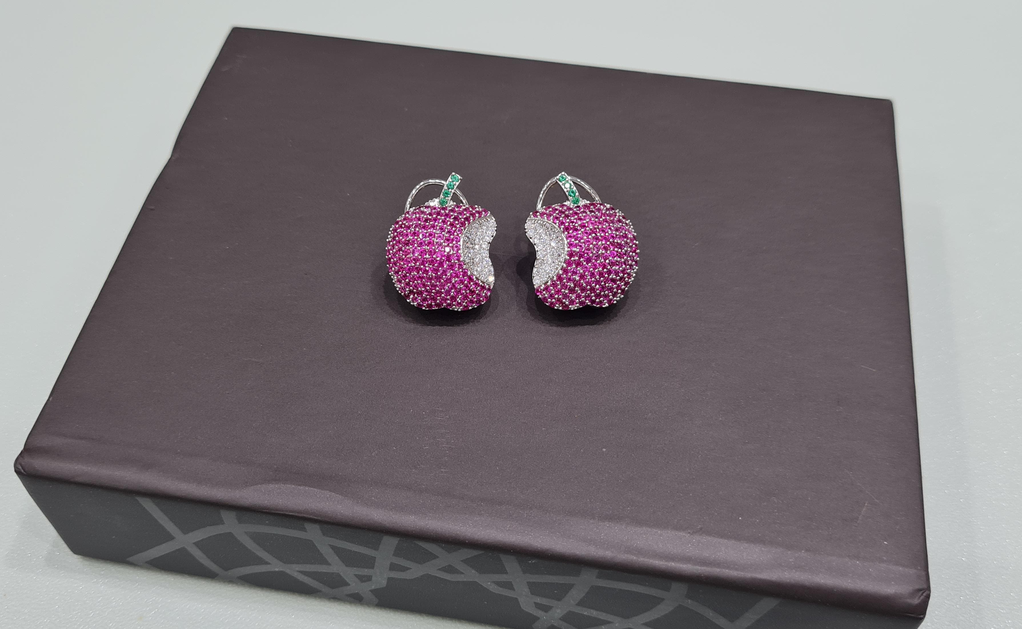Cz apple Studs 01658 - 5