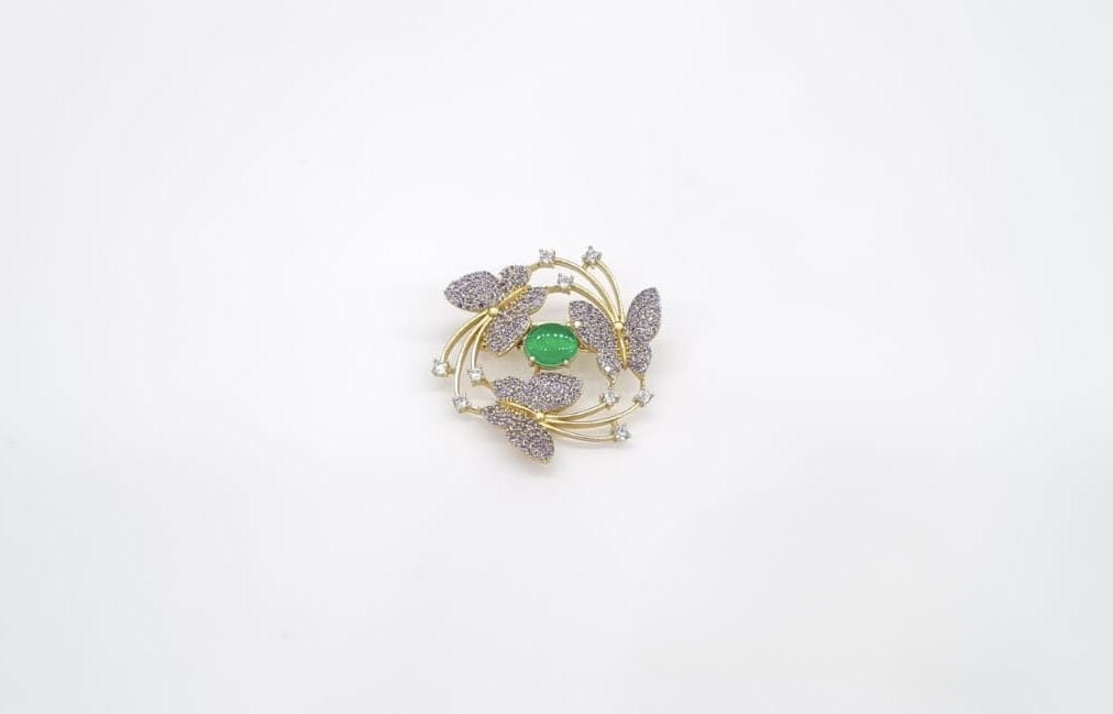 Cz Brooch 10571 - 9