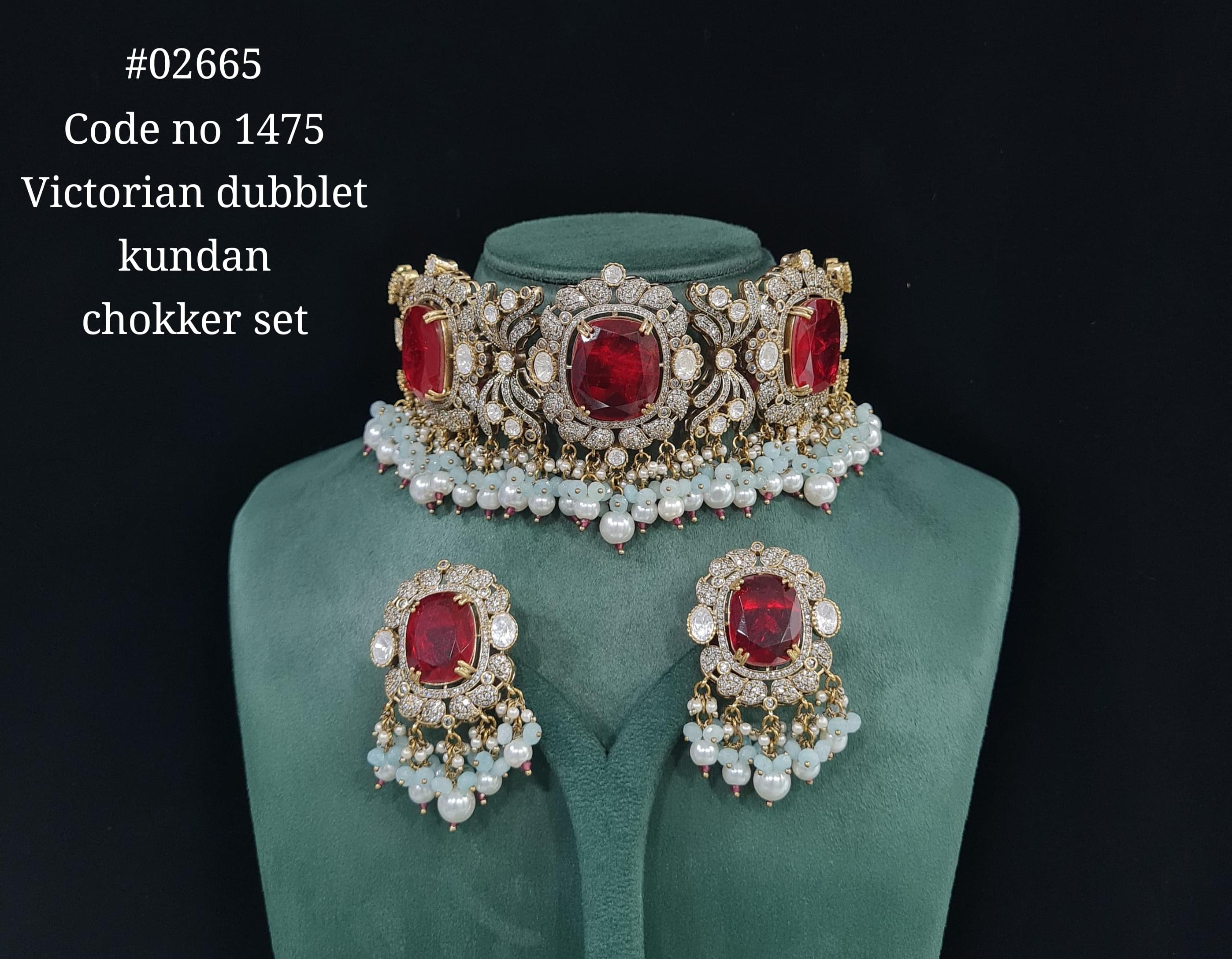 Victorian Kundan Choker 02665 - 10