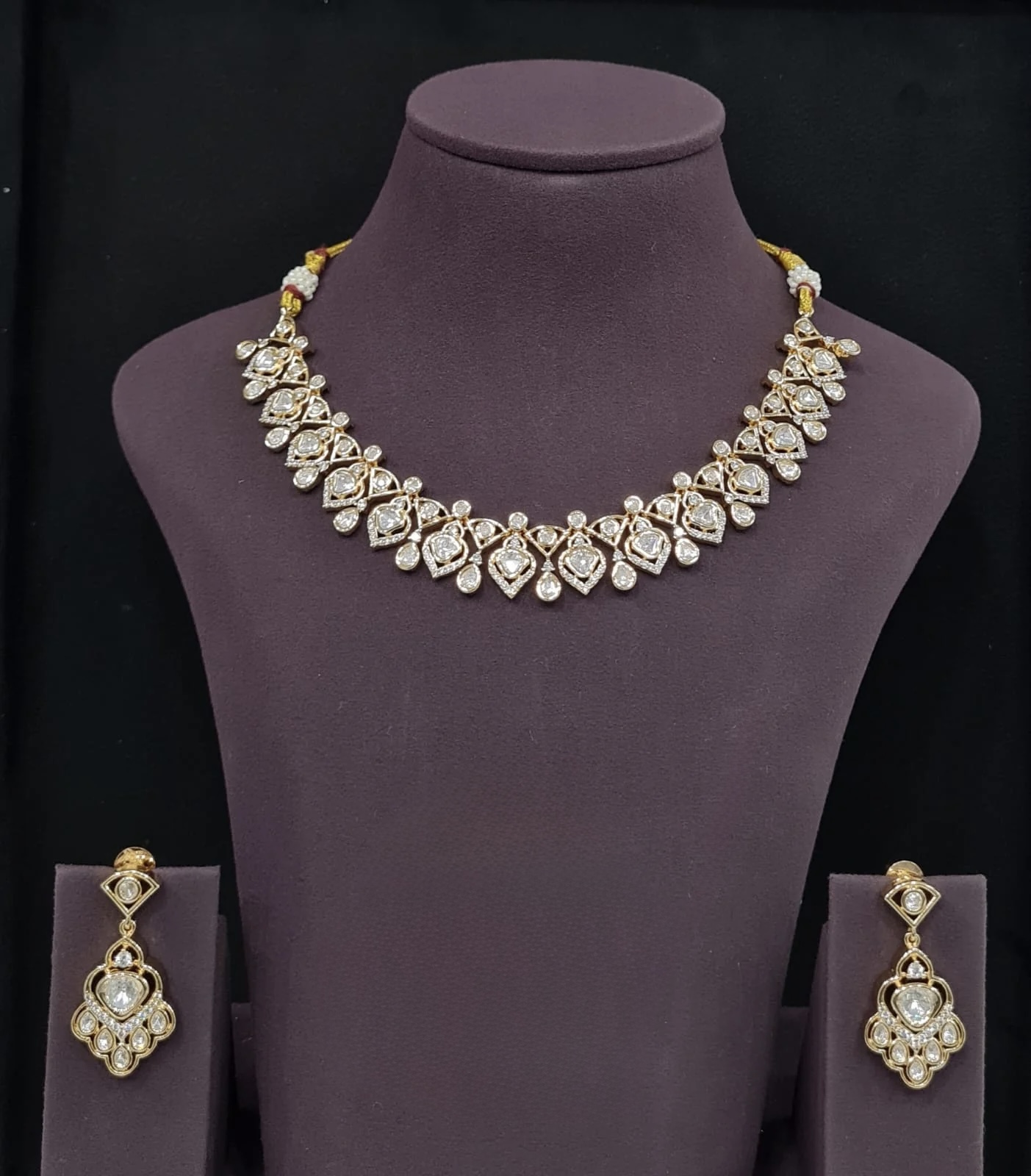 Kundan Necklace 10375 - 2