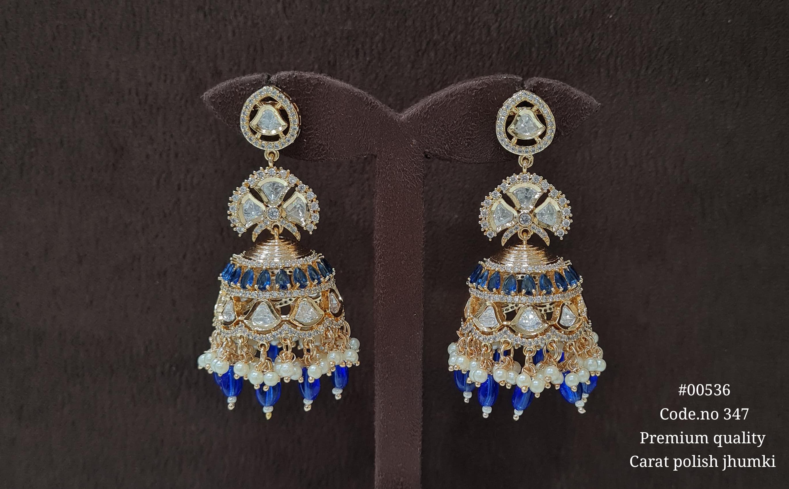 Kundan Jhumka 00536 - 9