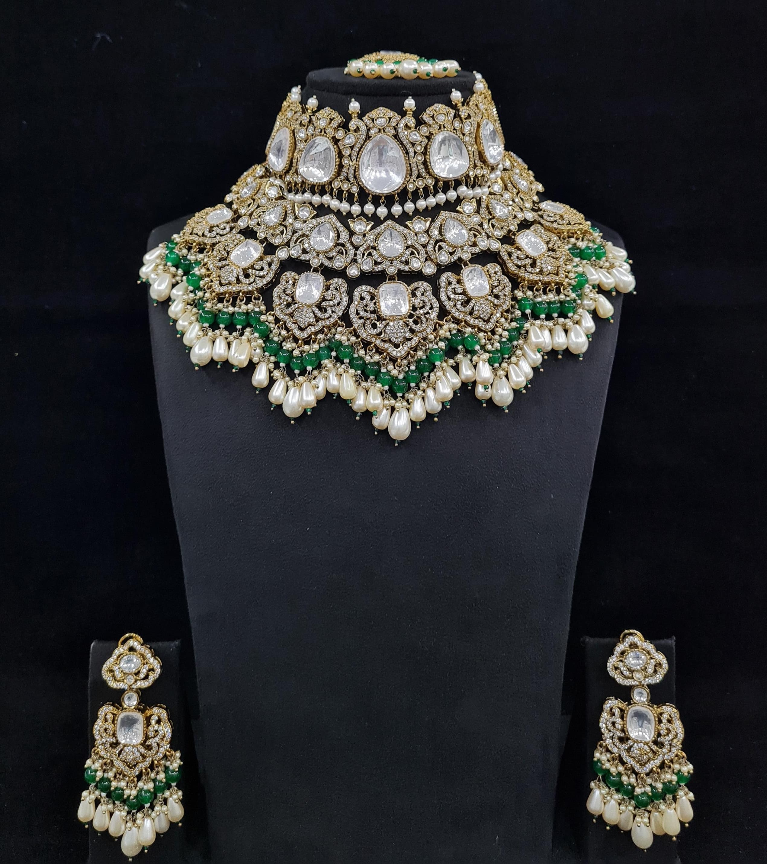 Kundan Bride Set 00775 - 3