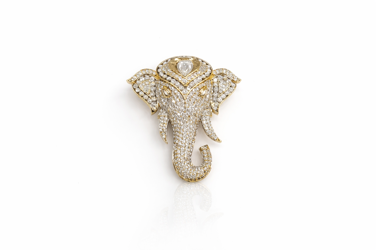 Kundan Brooch 06837 - 4