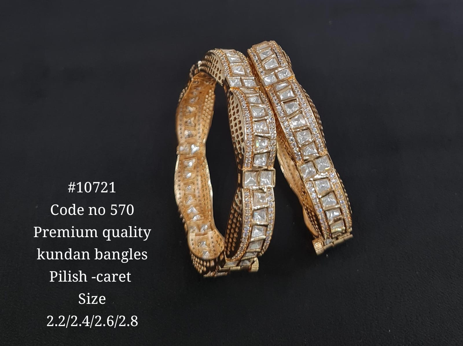 Kundan Bangles 10721 - 3