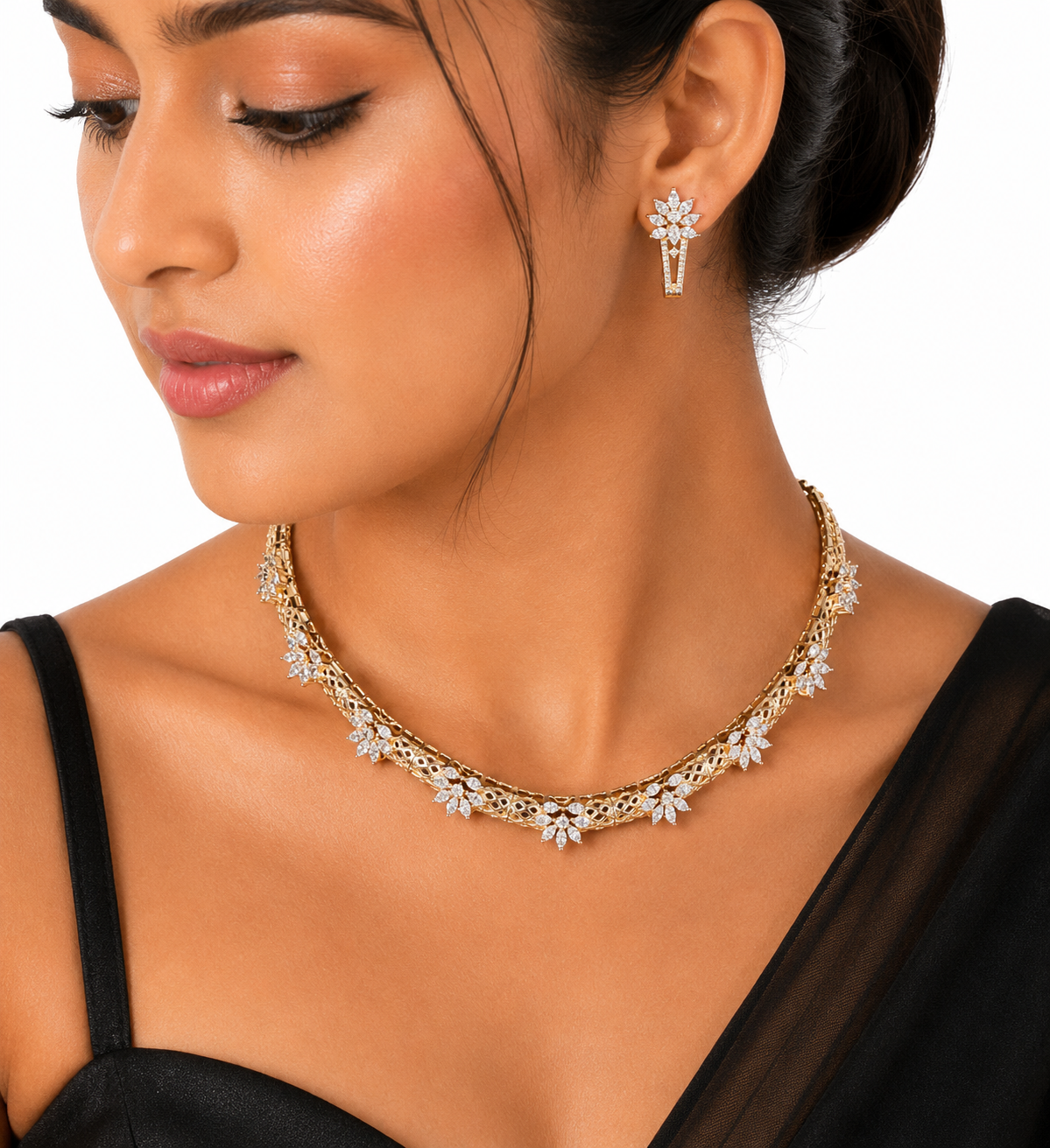 Cz Necklace 10030 - 3